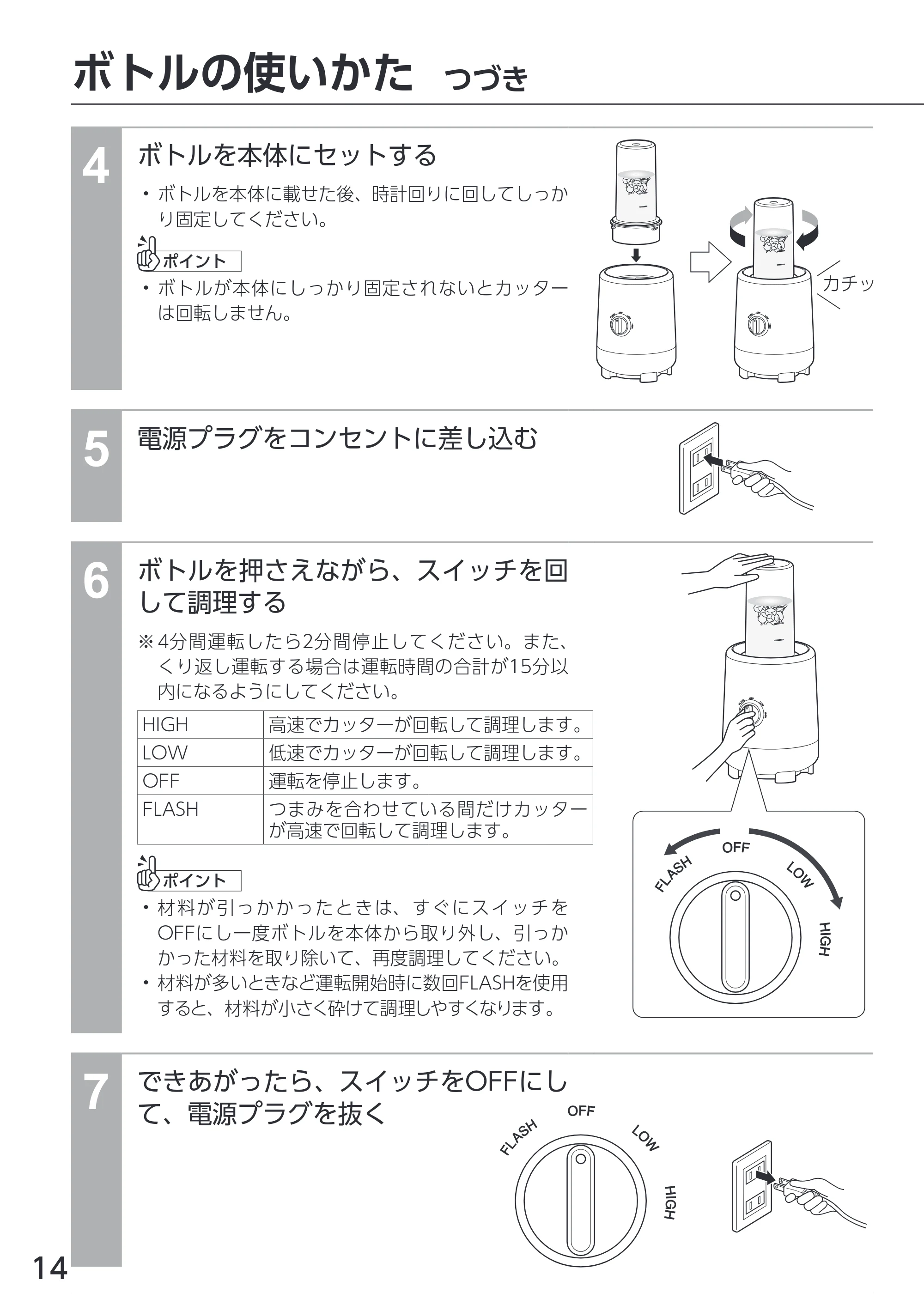 アイリスオーヤマ IJM-S101BM 取扱説明書 — 原本ページ — 14ページ