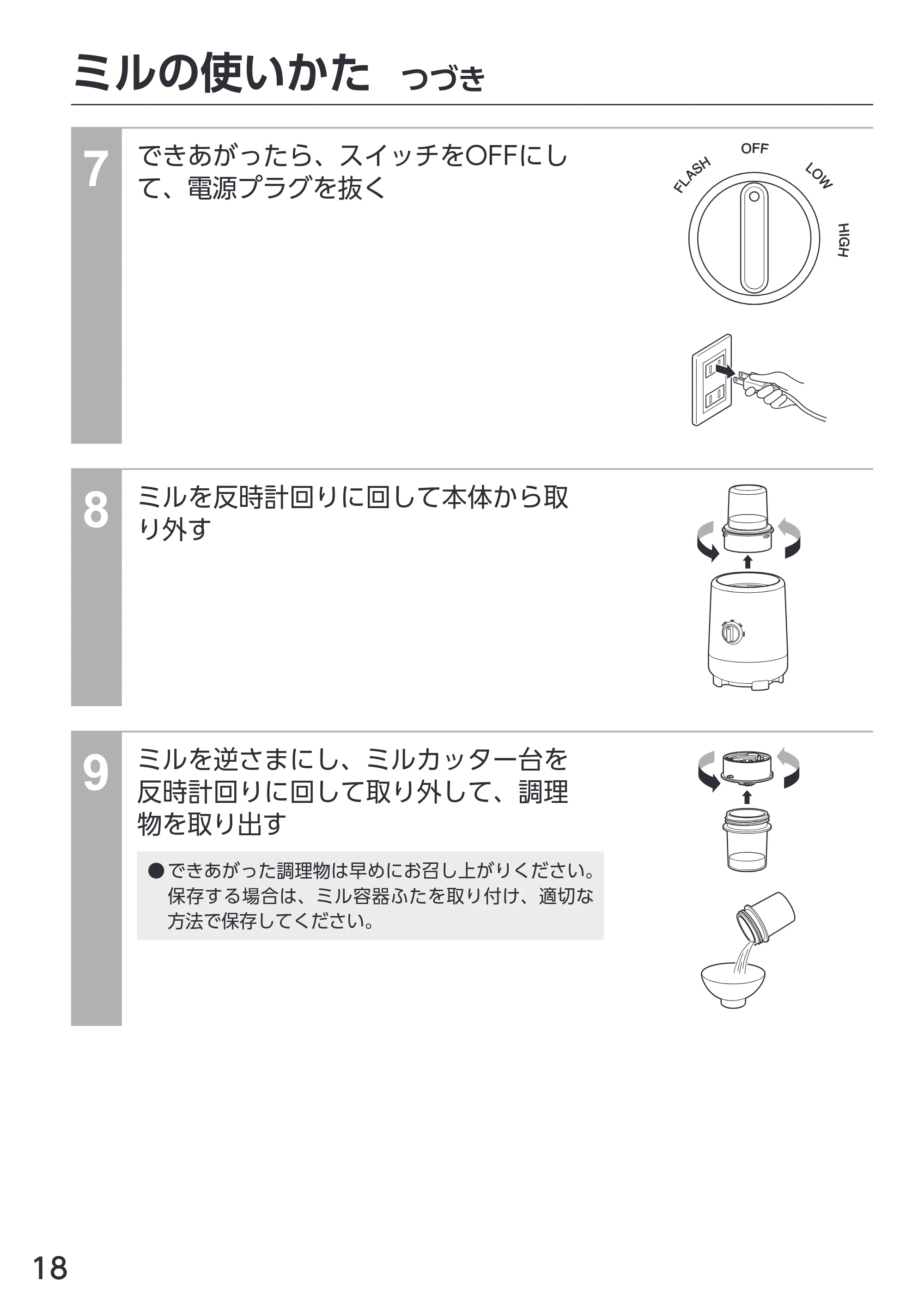 アイリスオーヤマ IJM-S101BM 取扱説明書 — 原本ページ — 18ページ
