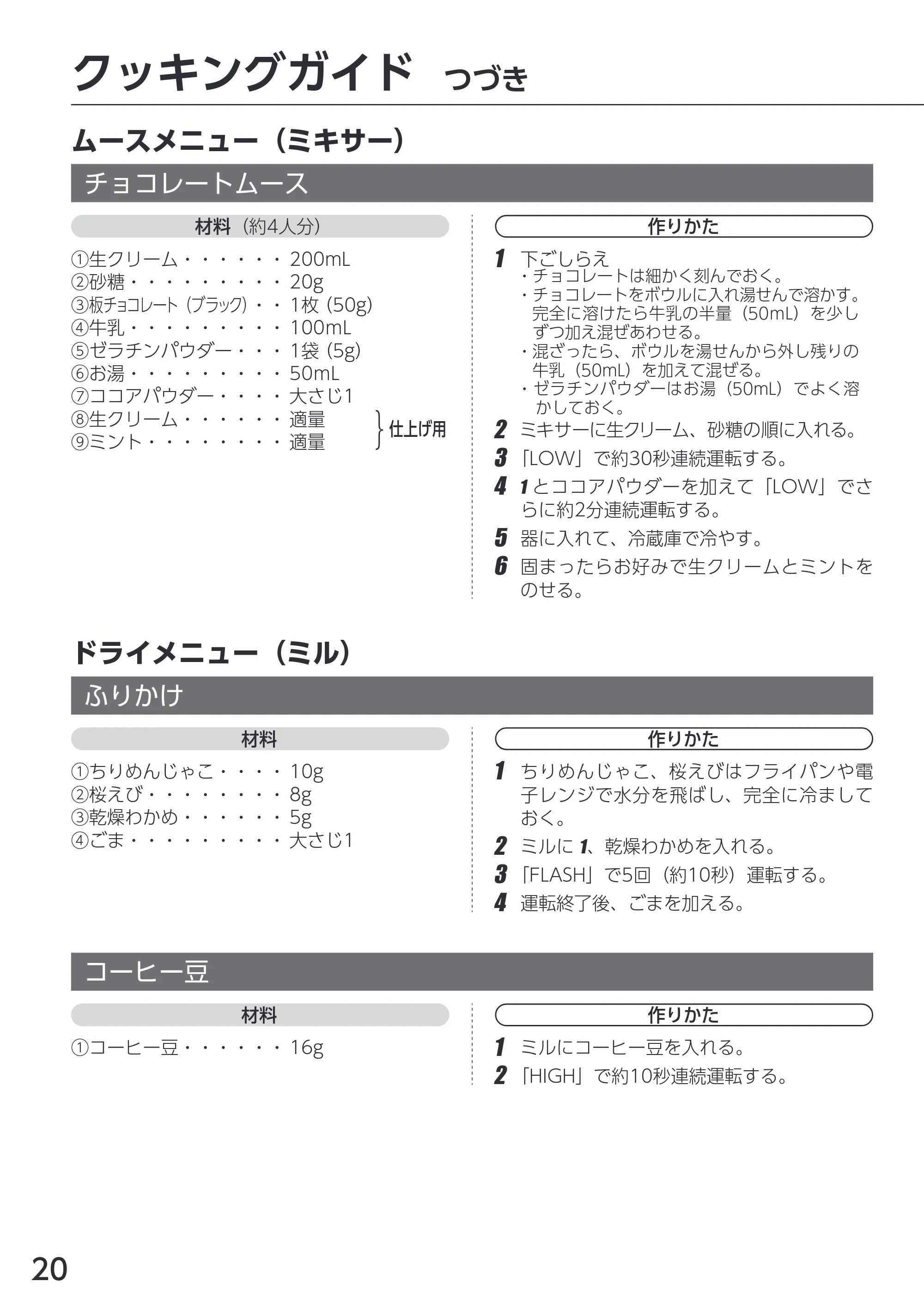 アイリスオーヤマ IJM-S101BM 取扱説明書 — 原本ページ — 20ページ