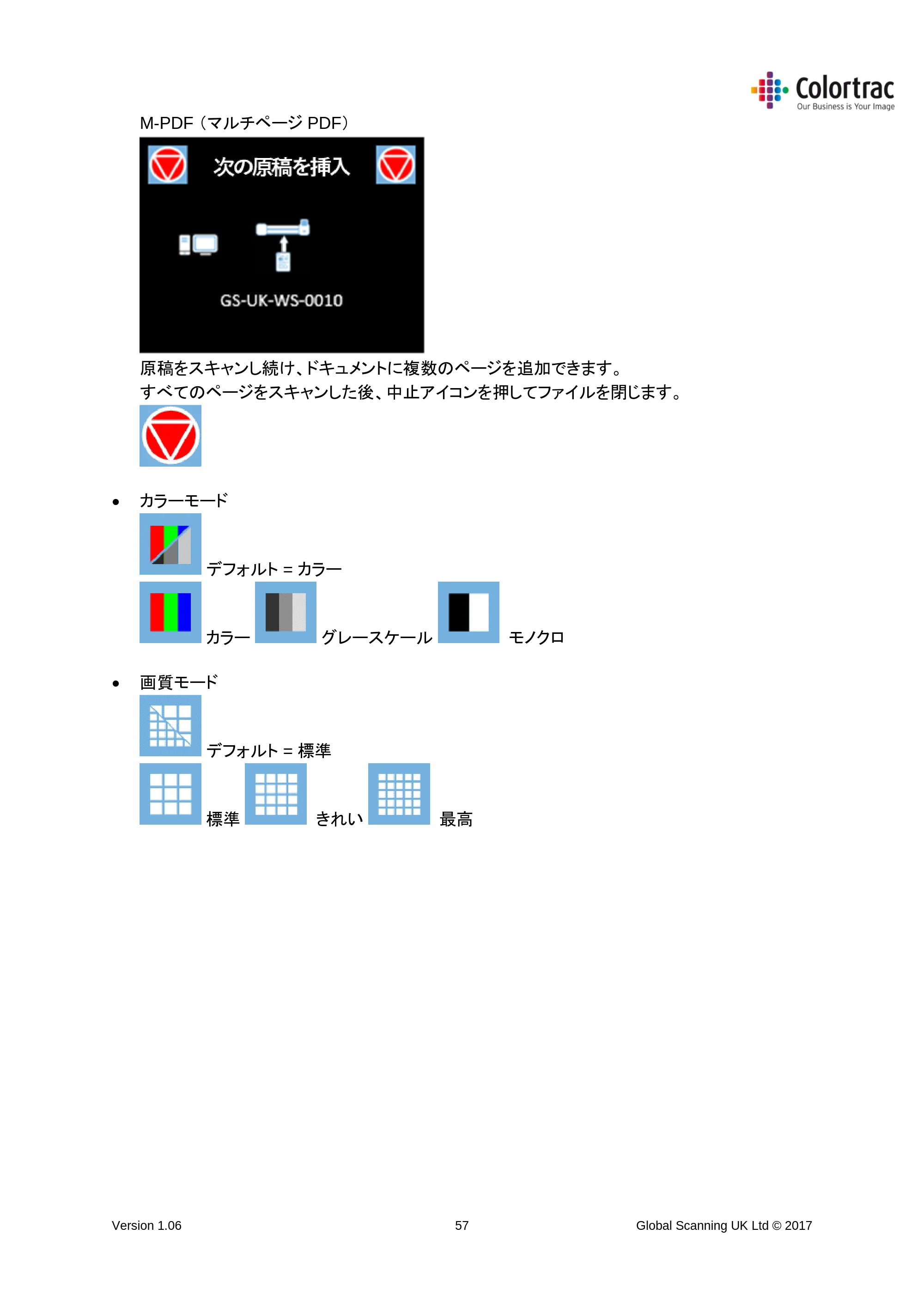 キヤノン iPF670/770シリーズ・iPF-670/770 MFPシリーズ iPF670MFP-2／iPF770MFP-2 専用スキャナーユニットL24e／L36e取扱説明書 （PDF形式／4.51Mバイト） — 原本ページ — 57ページ