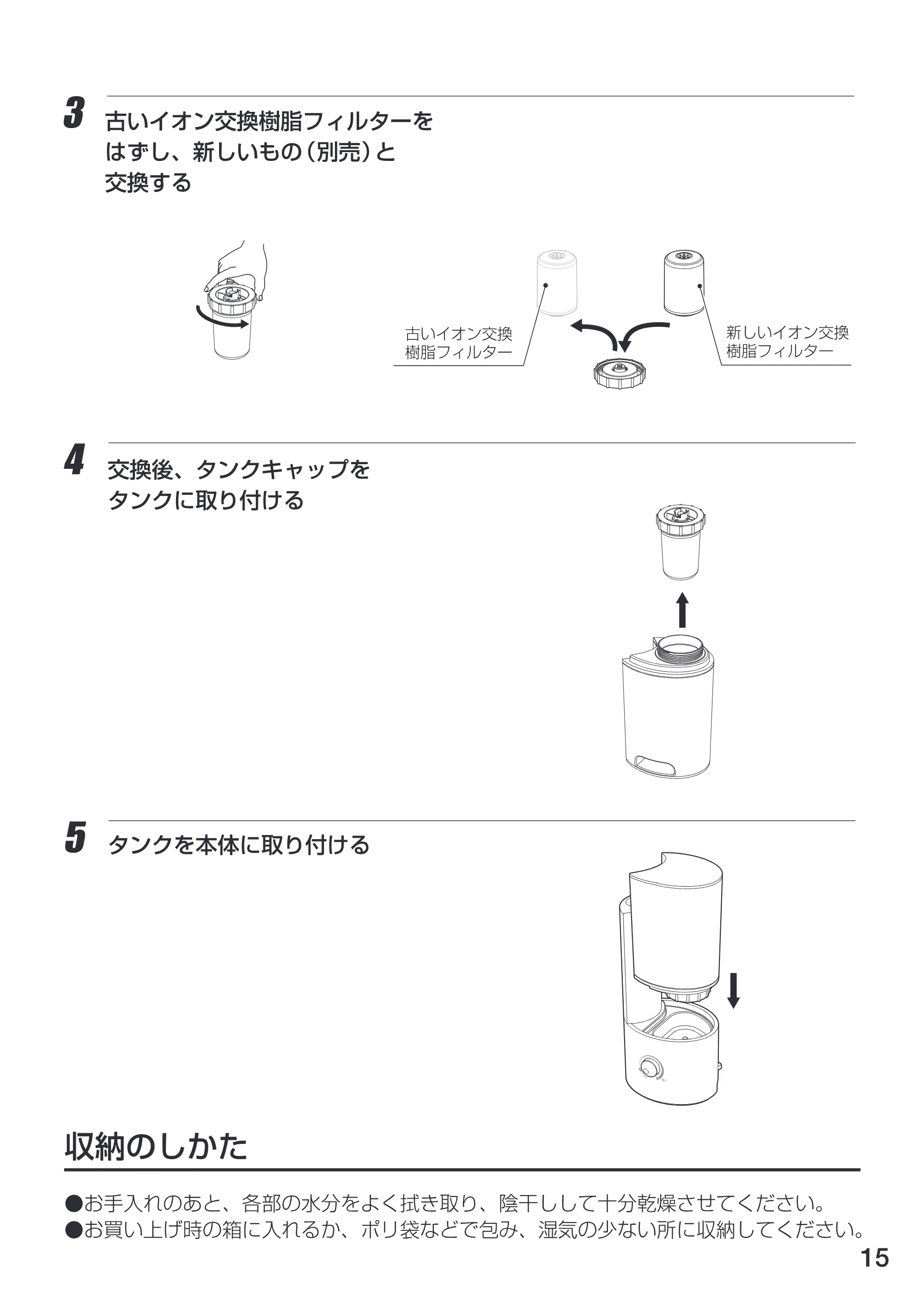 アイリスオーヤマ UHM-350U 取扱説明書 — 15 — 原本ページ — 16ページ