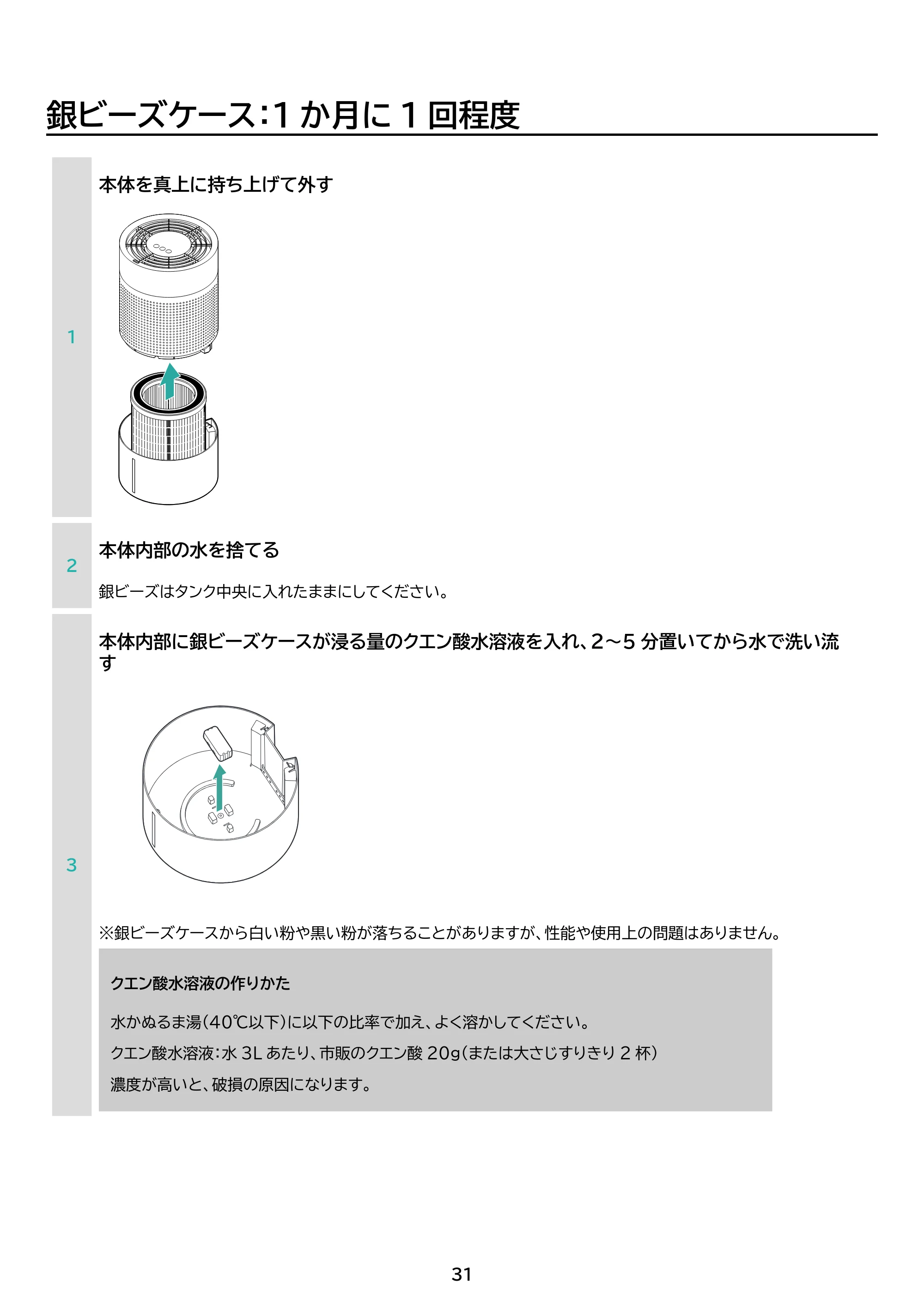 アイリスオーヤマ AHM-MVU55A 取扱説明書 — 原本ページ — 31ページ
