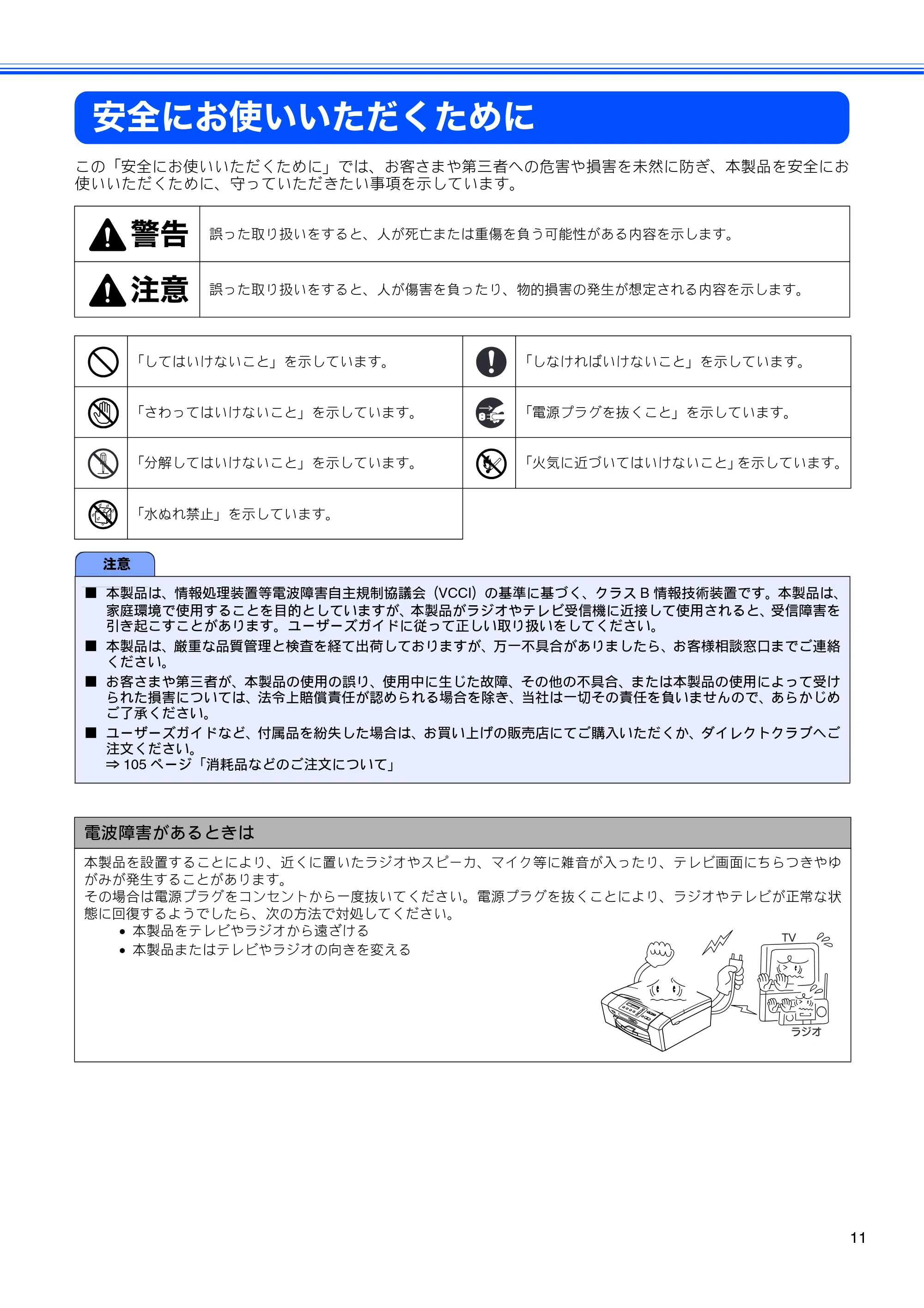 ブラザー DCP-165C 取扱説明書(本体) — 安全にお使いいただくために — 原本ページ — 13ページ