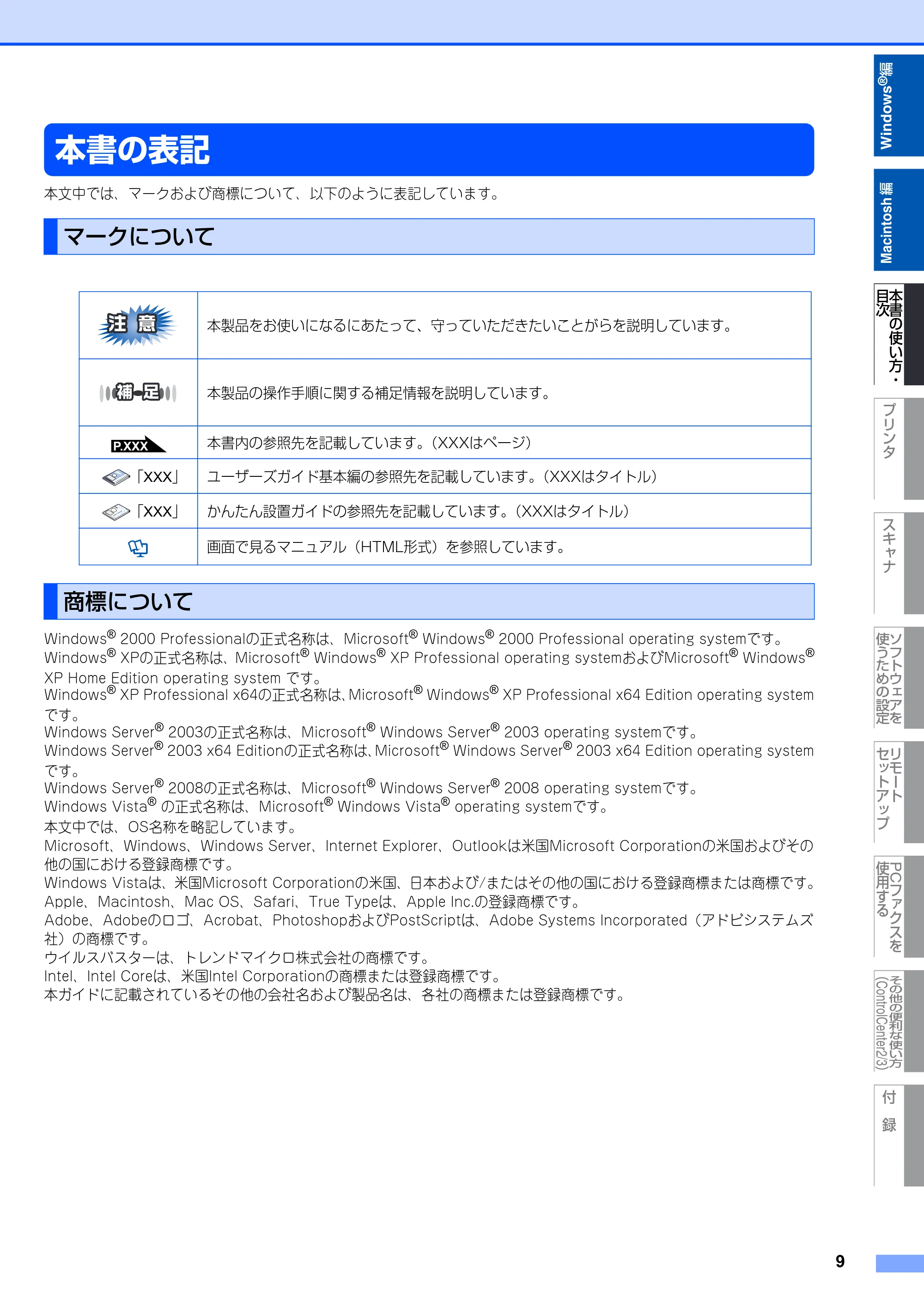 ブラザー MFC-8380DN ユーザーズガイド ～応用編～ — 原本ページ — 10ページ
