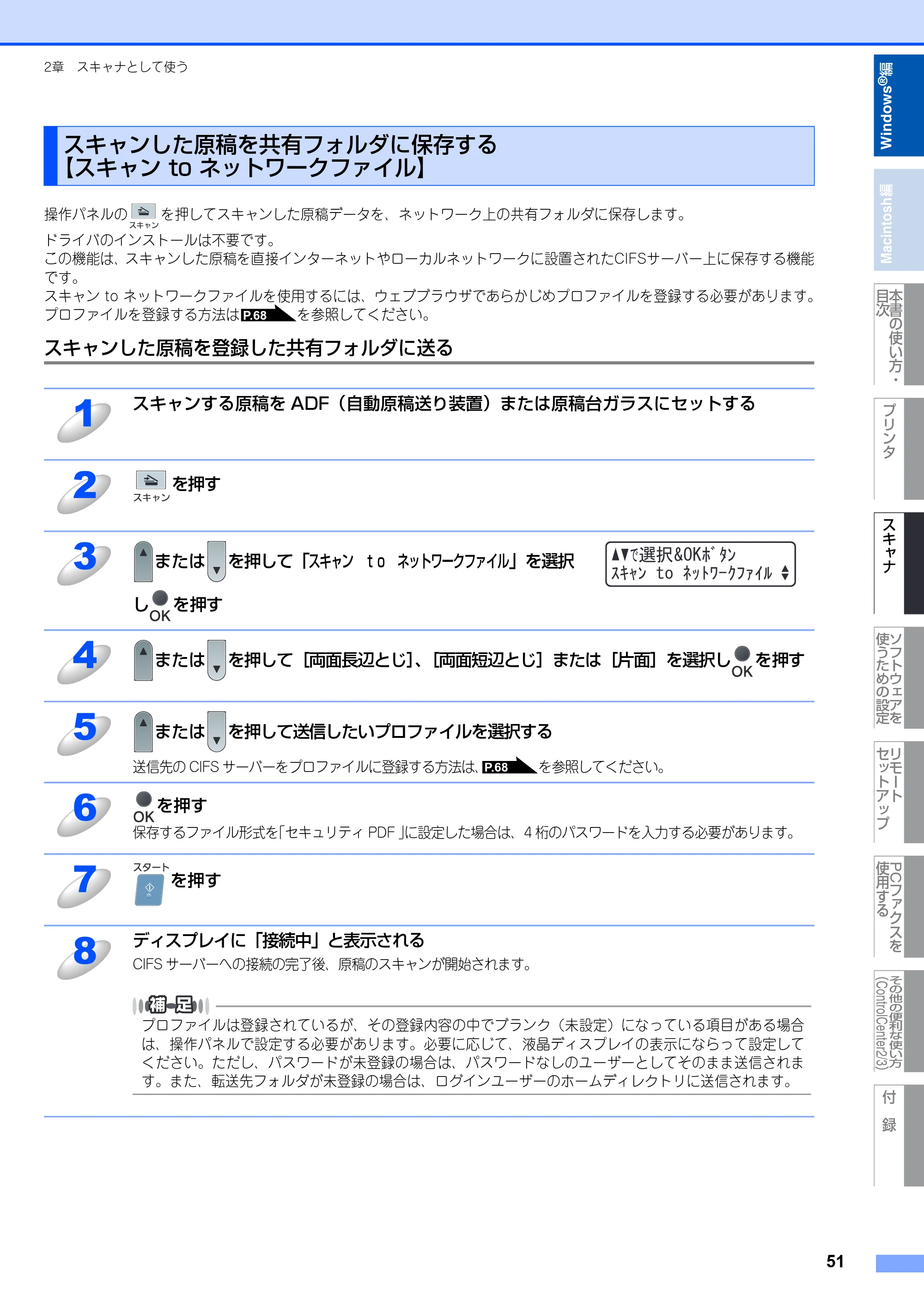 ブラザー MFC-8380DN ユーザーズガイド ～応用編～ — 原本ページ — 52ページ