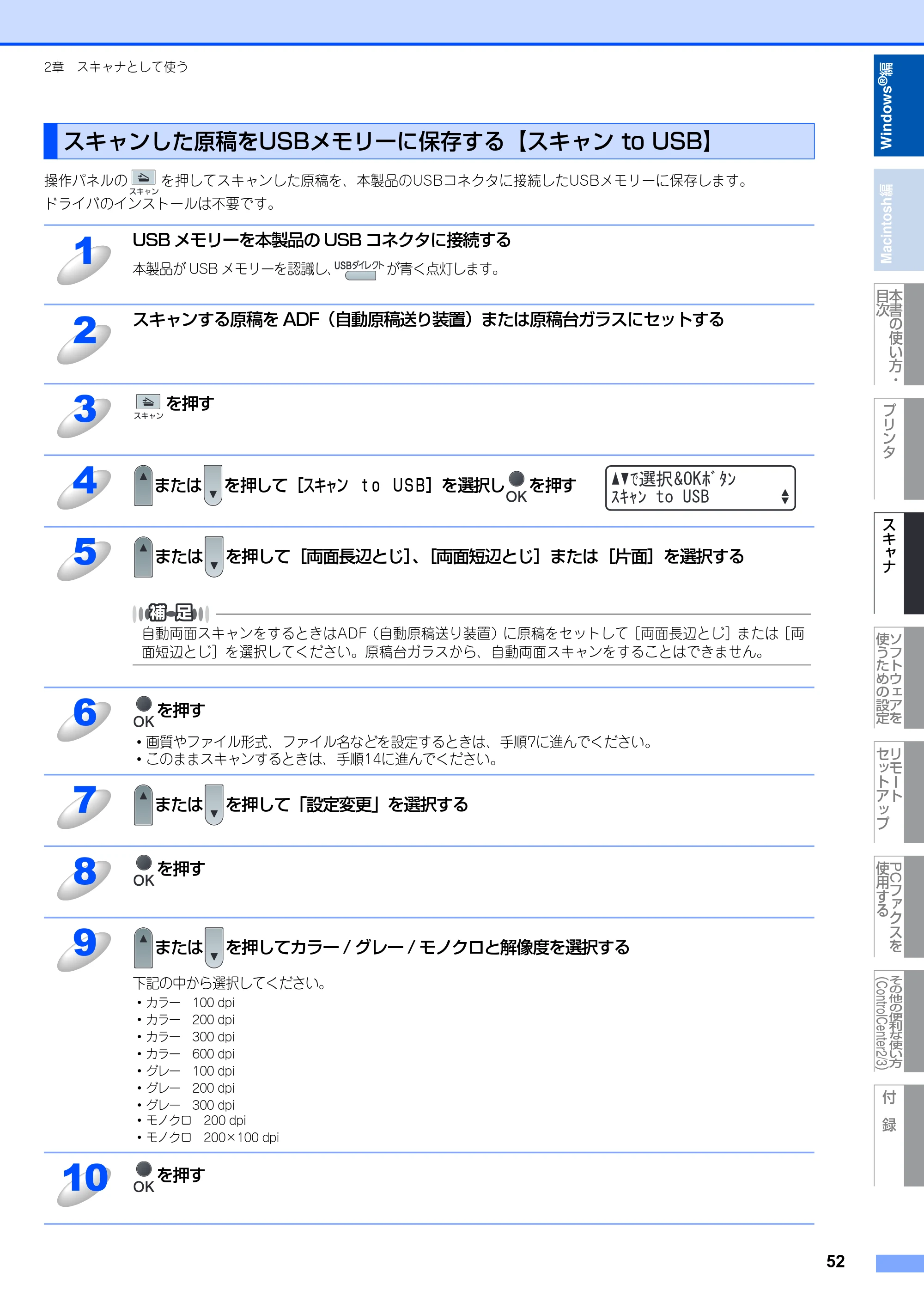 ブラザー MFC-8380DN ユーザーズガイド ～応用編～ — 原本ページ — 53ページ