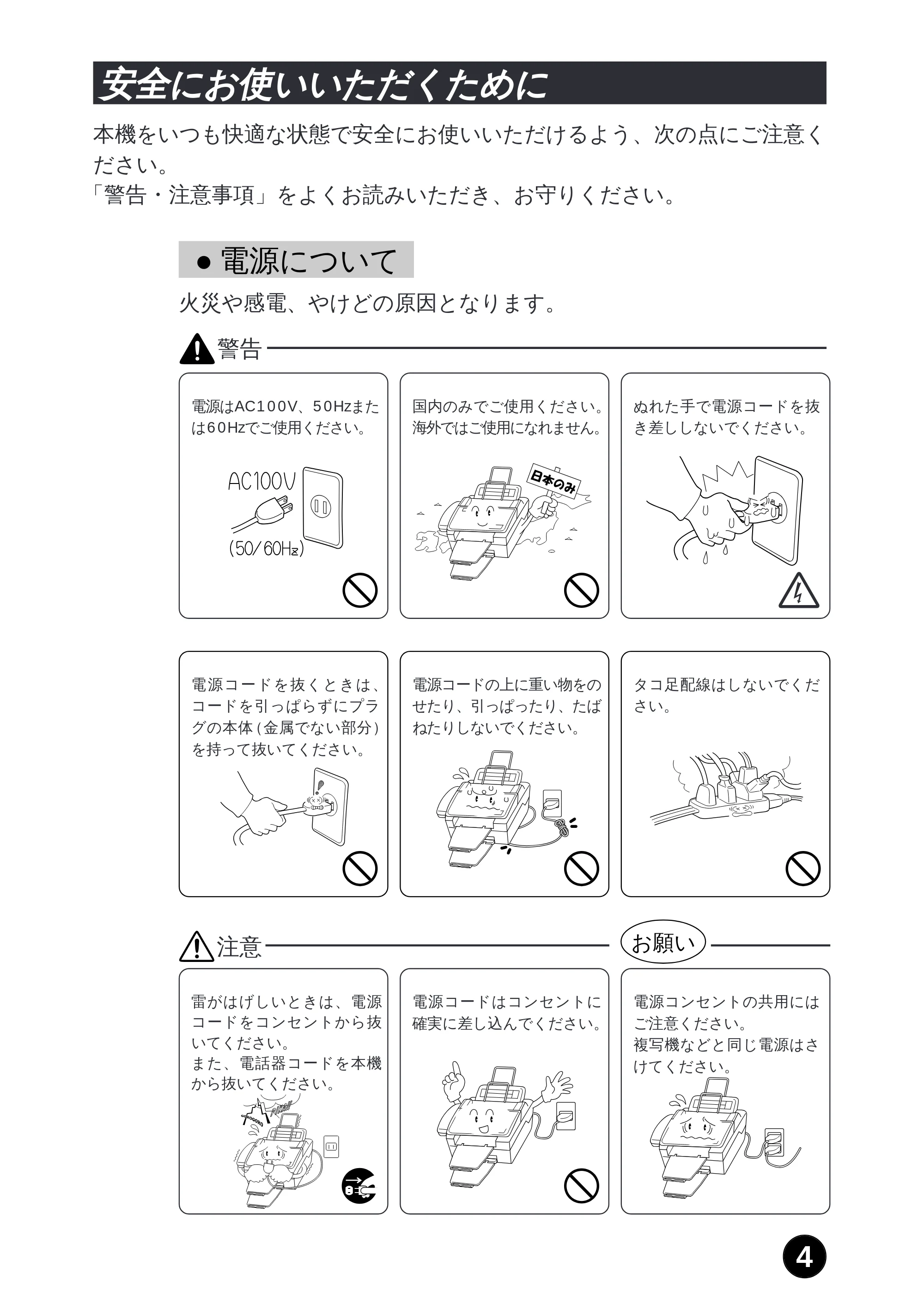 ブラザー MFC-8300J 取扱説明書（本体） — 本機のご利用イメージ① — 原本ページ — 10ページ
