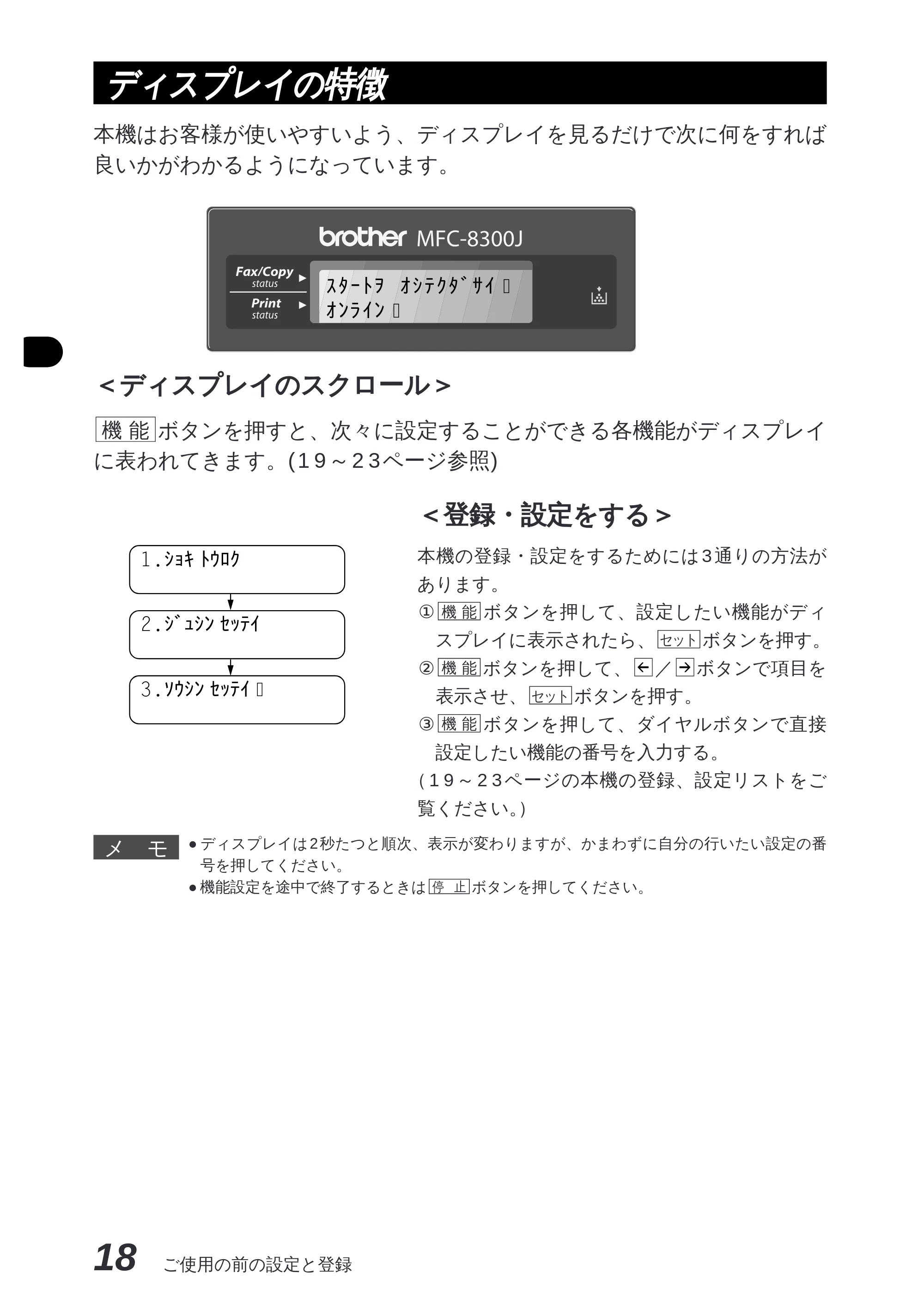 ブラザー MFC-8300J 取扱説明書（本体） — 名前と電話番号を登録する[発信元登録］ — 原本ページ — 32ページ