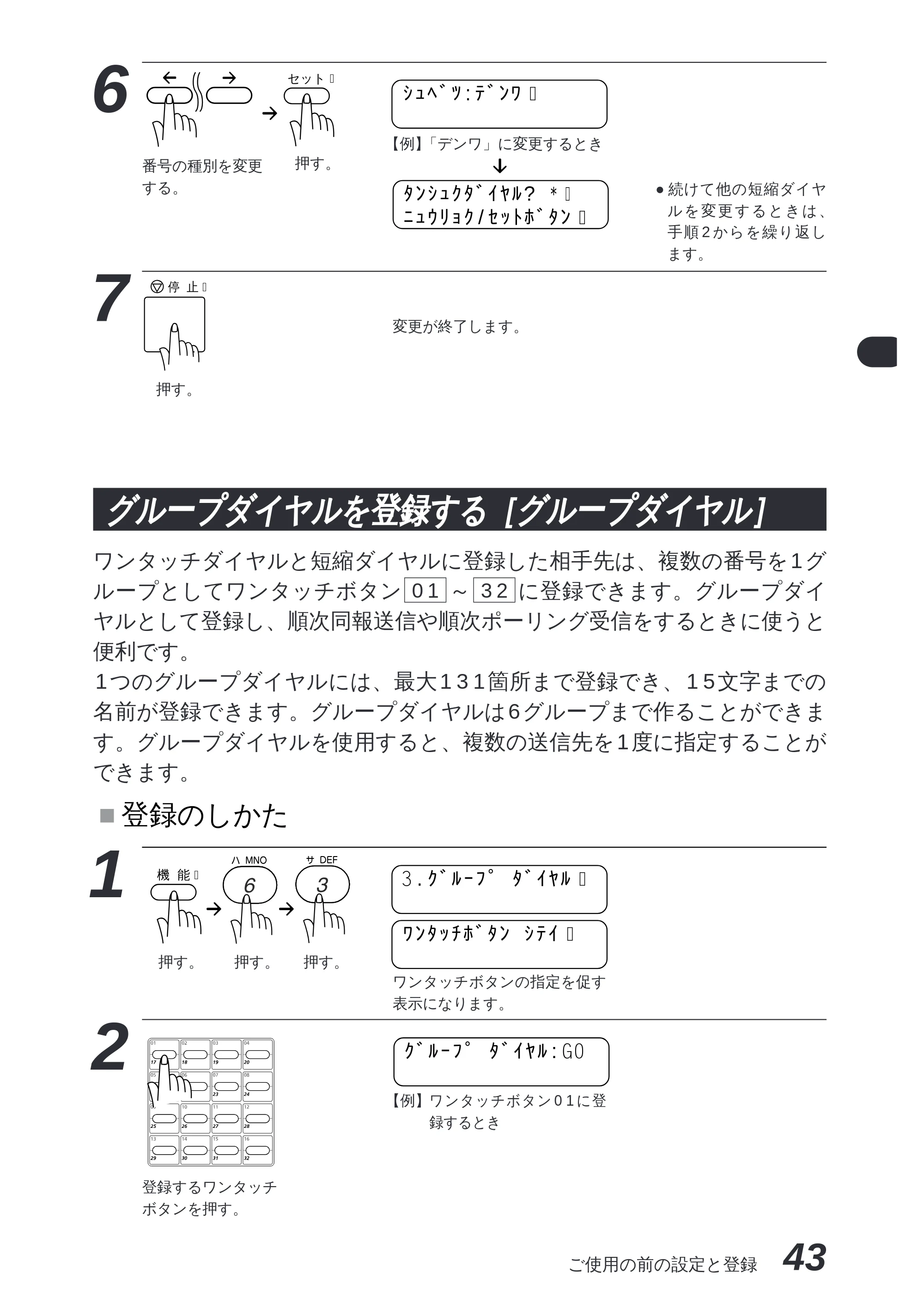 ブラザー MFC-8300J 取扱説明書（本体） — [リモート起動のしかた] — 原本ページ — 57ページ