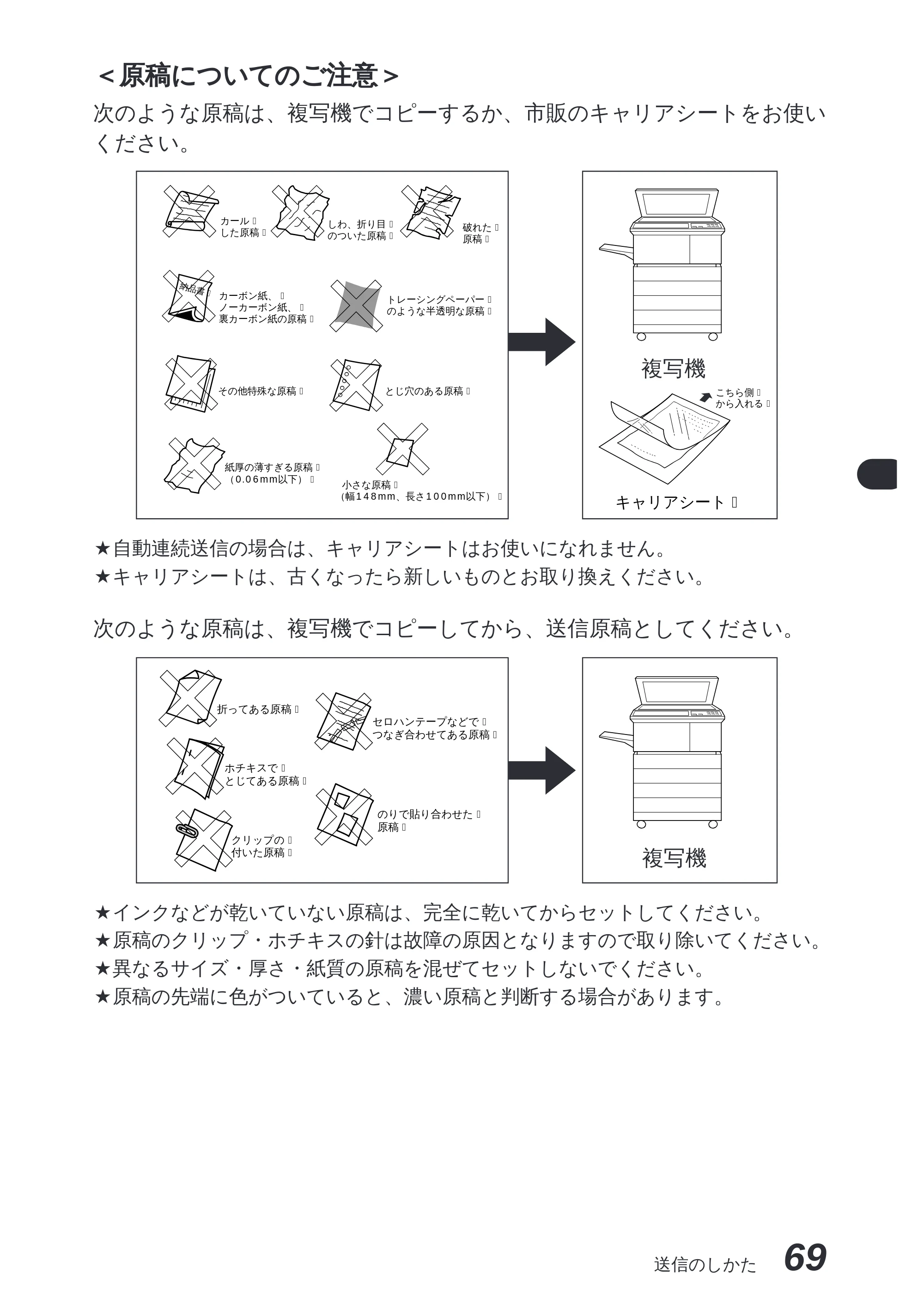 ブラザー MFC-8300J 取扱説明書（本体） — 原稿濃度を設定する — 原本ページ — 83ページ
