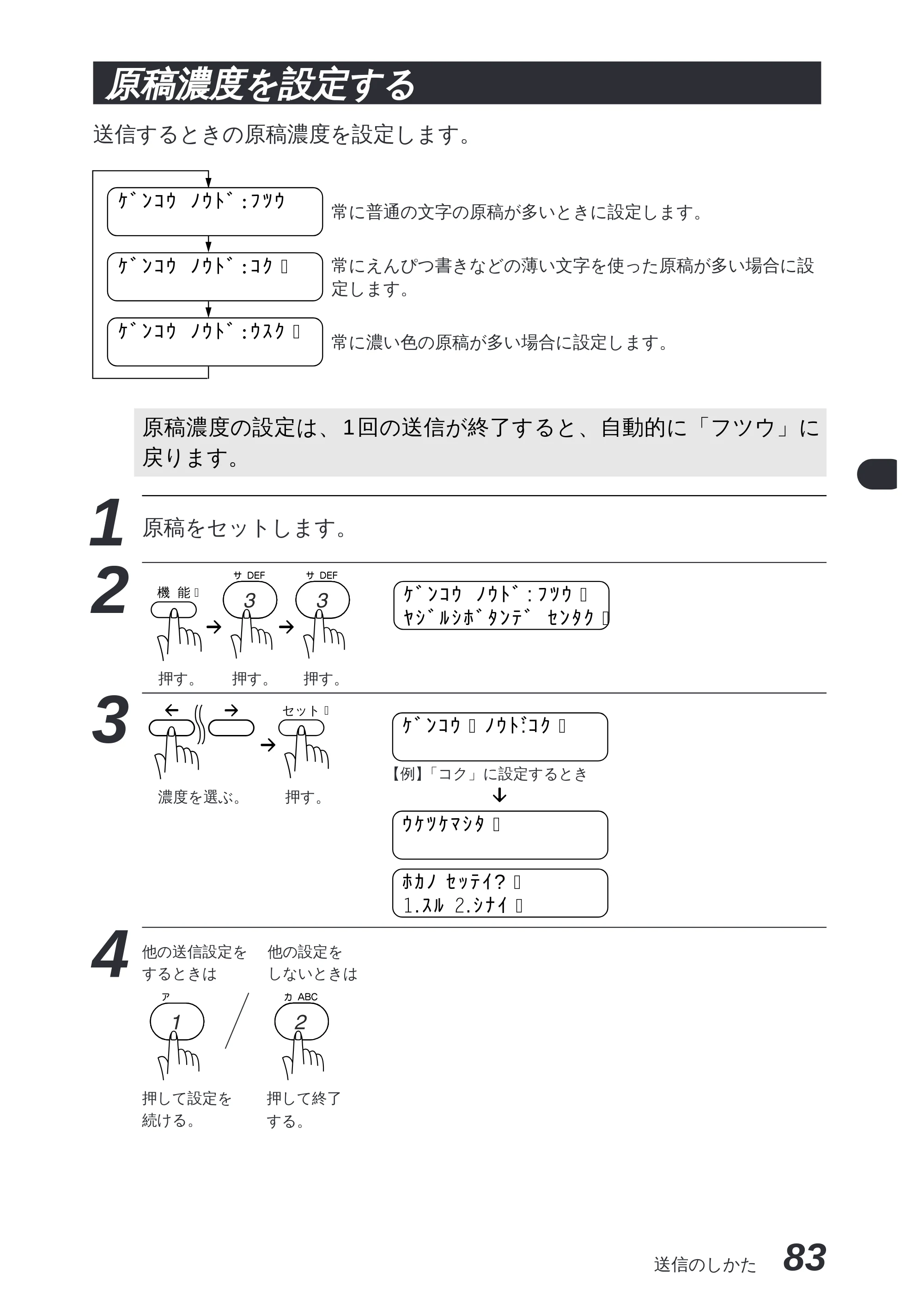 ブラザー MFC-8300J 取扱説明書（本体） — 原本ページ — 97ページ