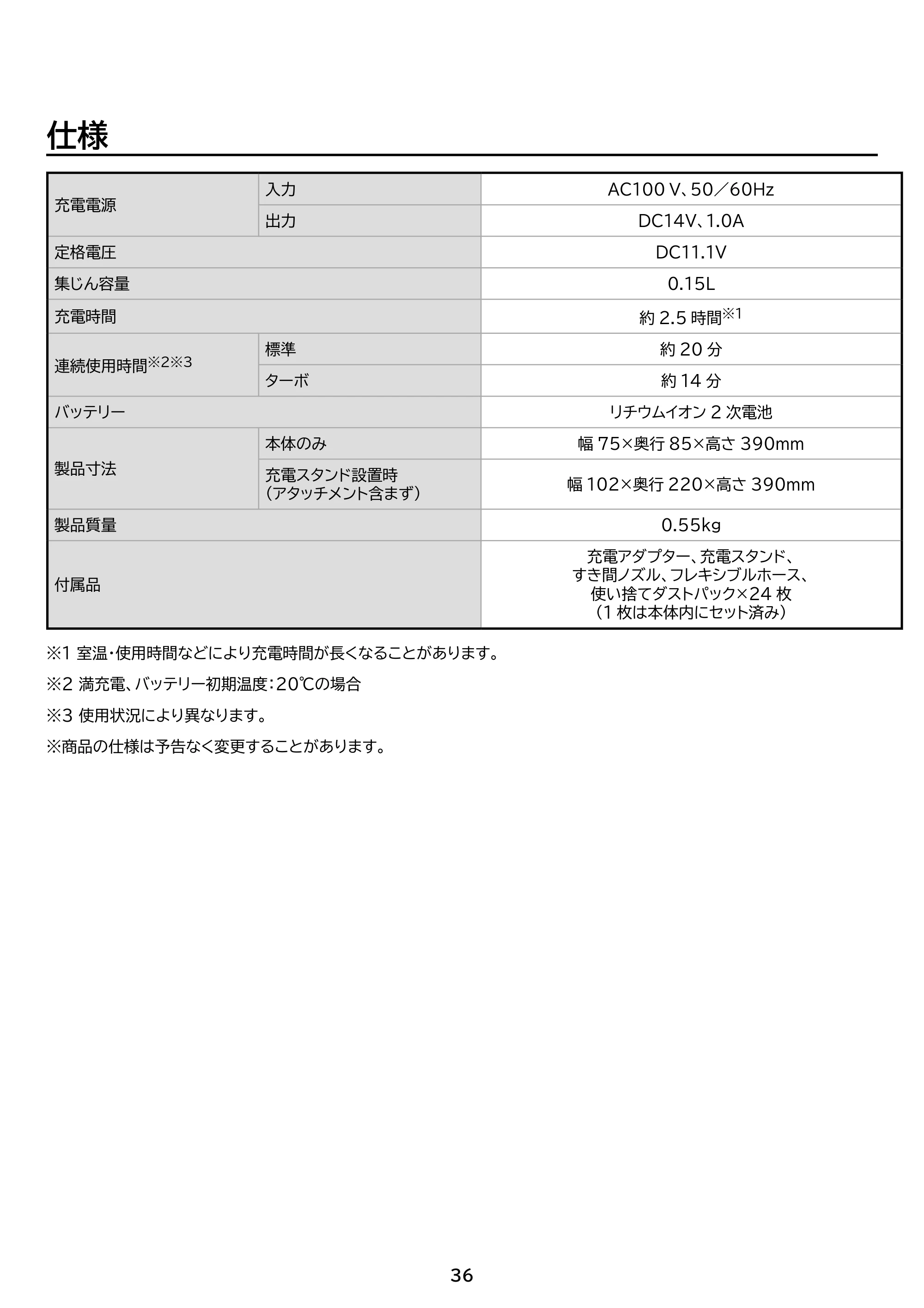アイリスオーヤマ HBD-C1-WH 取扱説明書 — 原本ページ — 36ページ