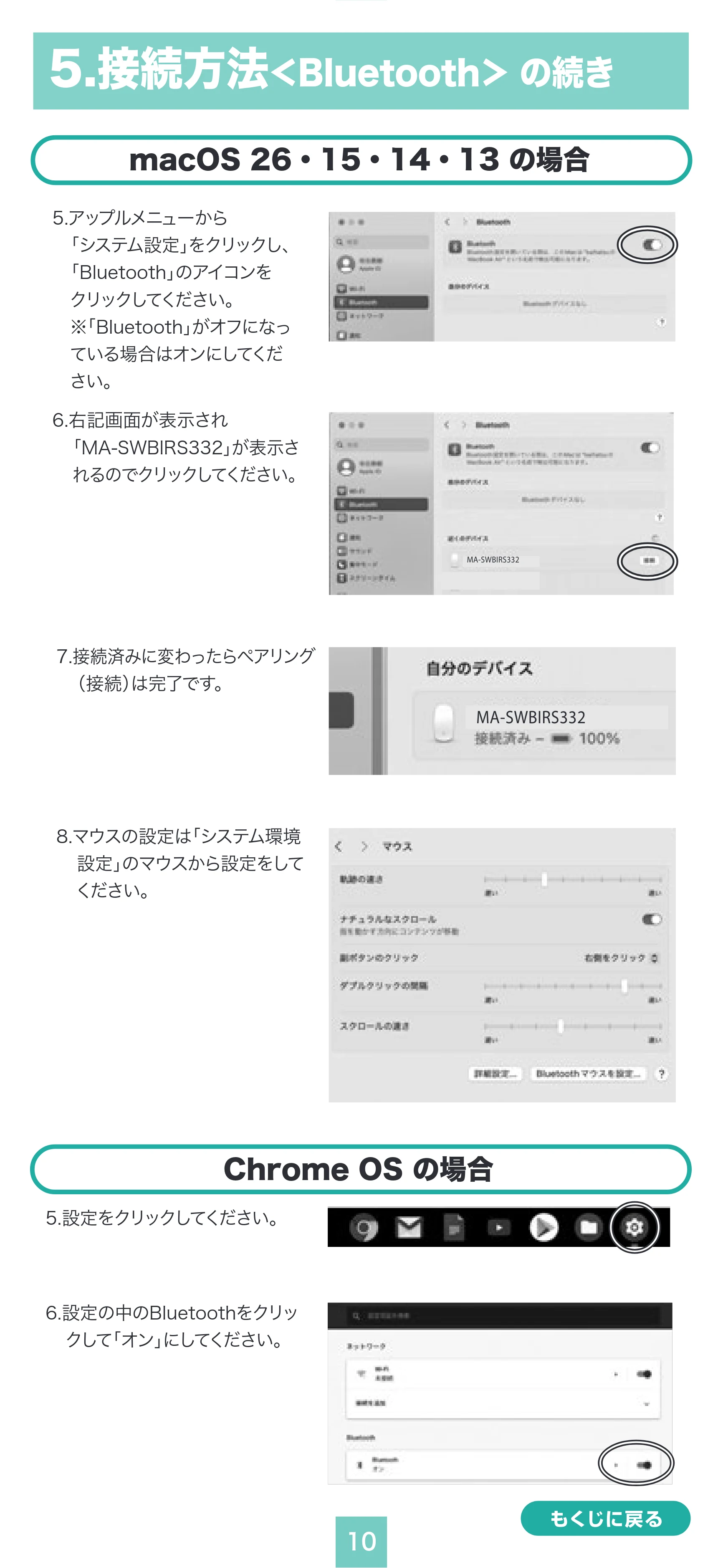 サンワサプライ MA-SWBIRS332BK / MA-SWBIRS332BL / MA-SWBIRS332P 取扱説明書 — 原本ページ — 10ページ