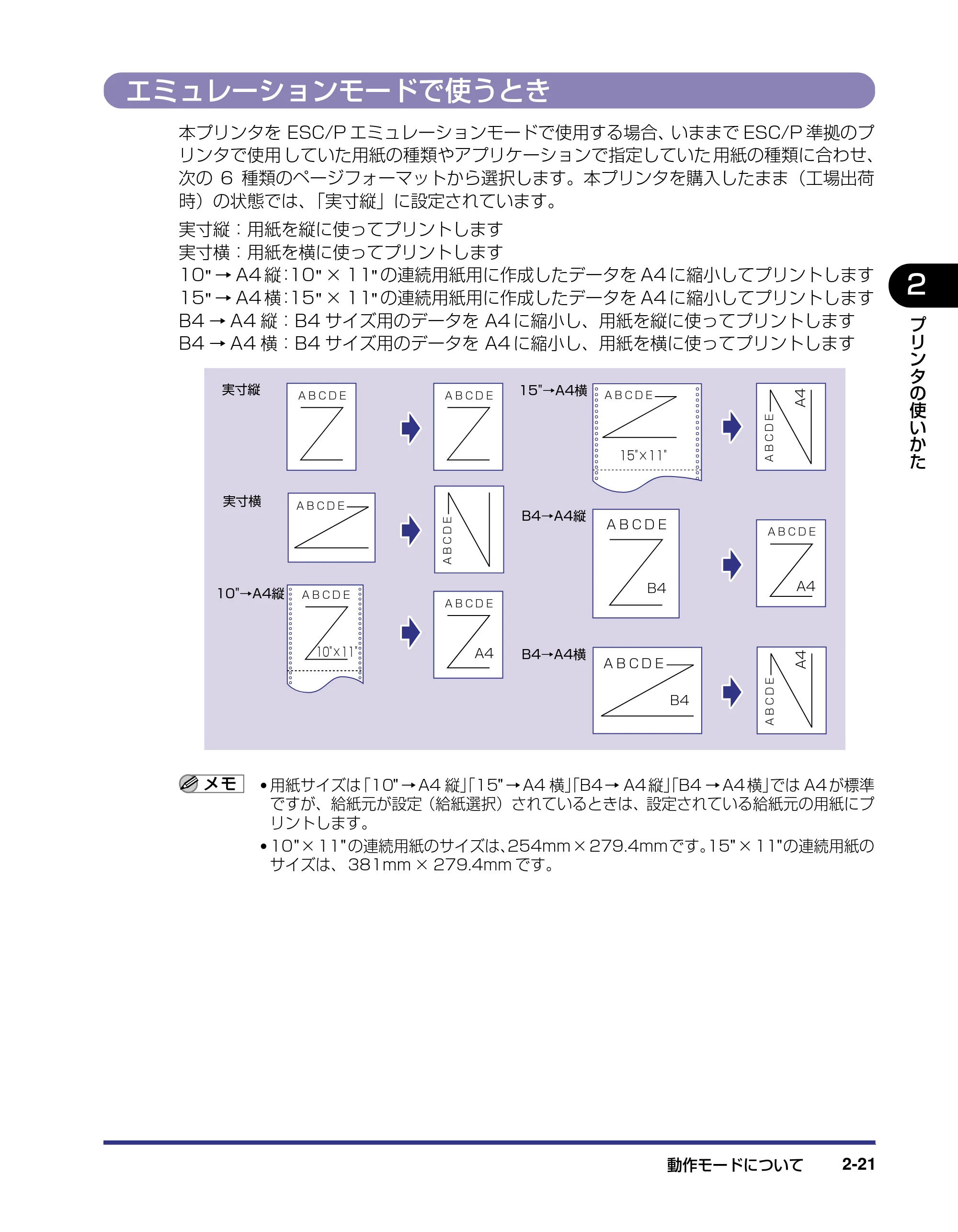 キヤノン LBP5500 ユーザーズガイド 2006年5月25日更新 (PDF形式/7.84Mバイト) — エミュレーションモードで使うとき — 原本ページ — 51ページ