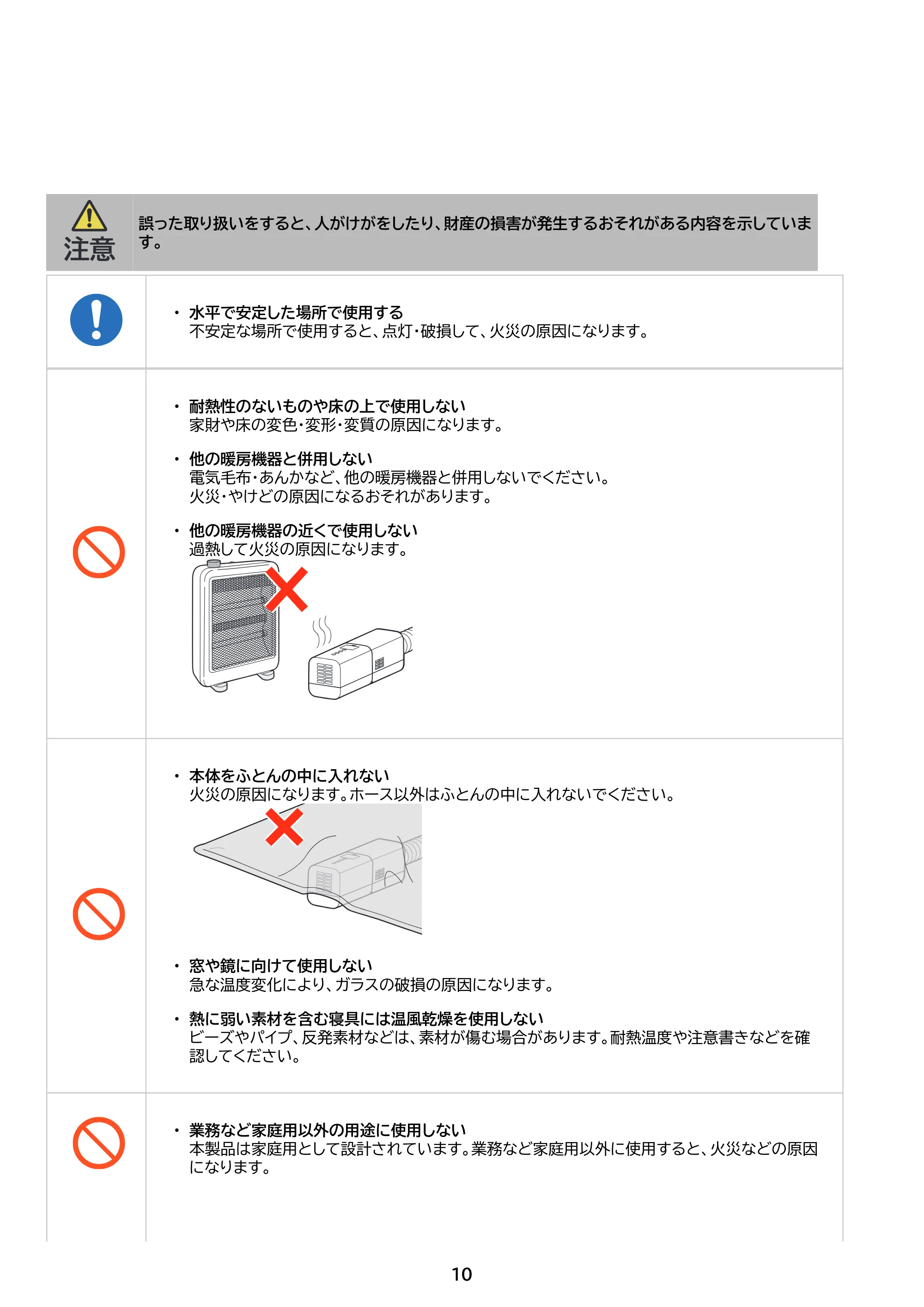 アイリスオーヤマ STSK-S10 取扱説明書 — 原本ページ — 10ページ