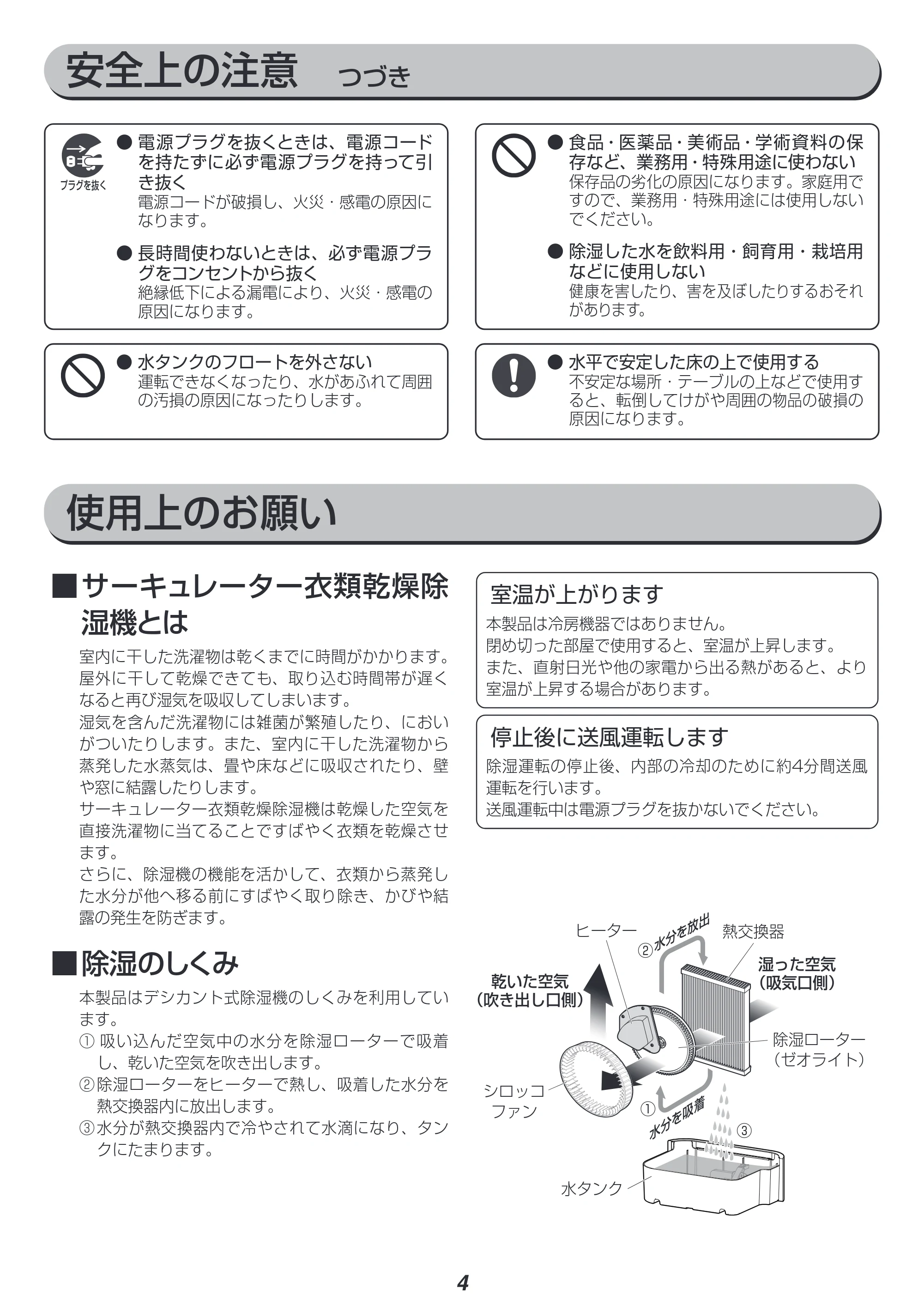 アイリスオーヤマ IJD-I50 取扱説明書 — 原本ページ — 4ページ