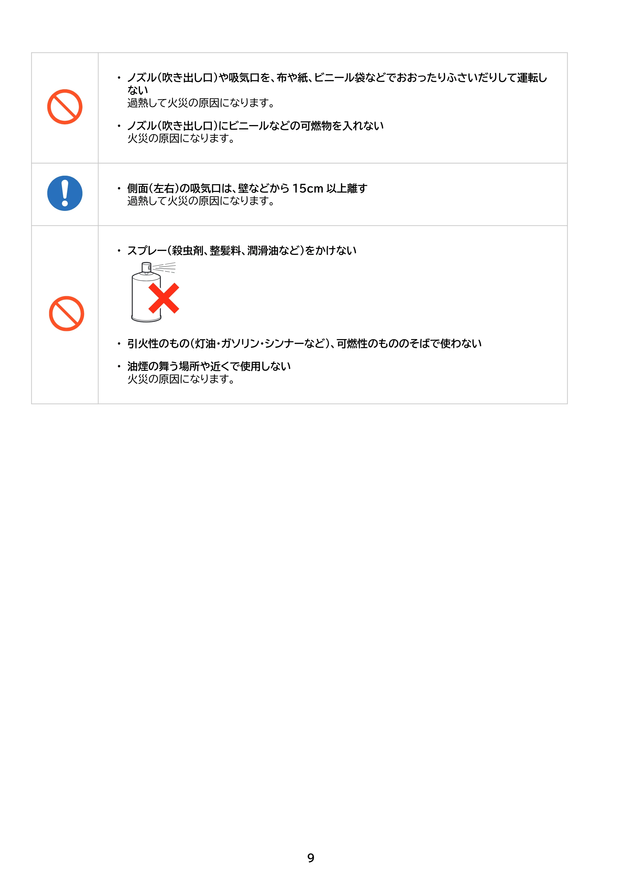 アイリスオーヤマ BSK-110 取扱説明書 — 原本ページ — 9ページ