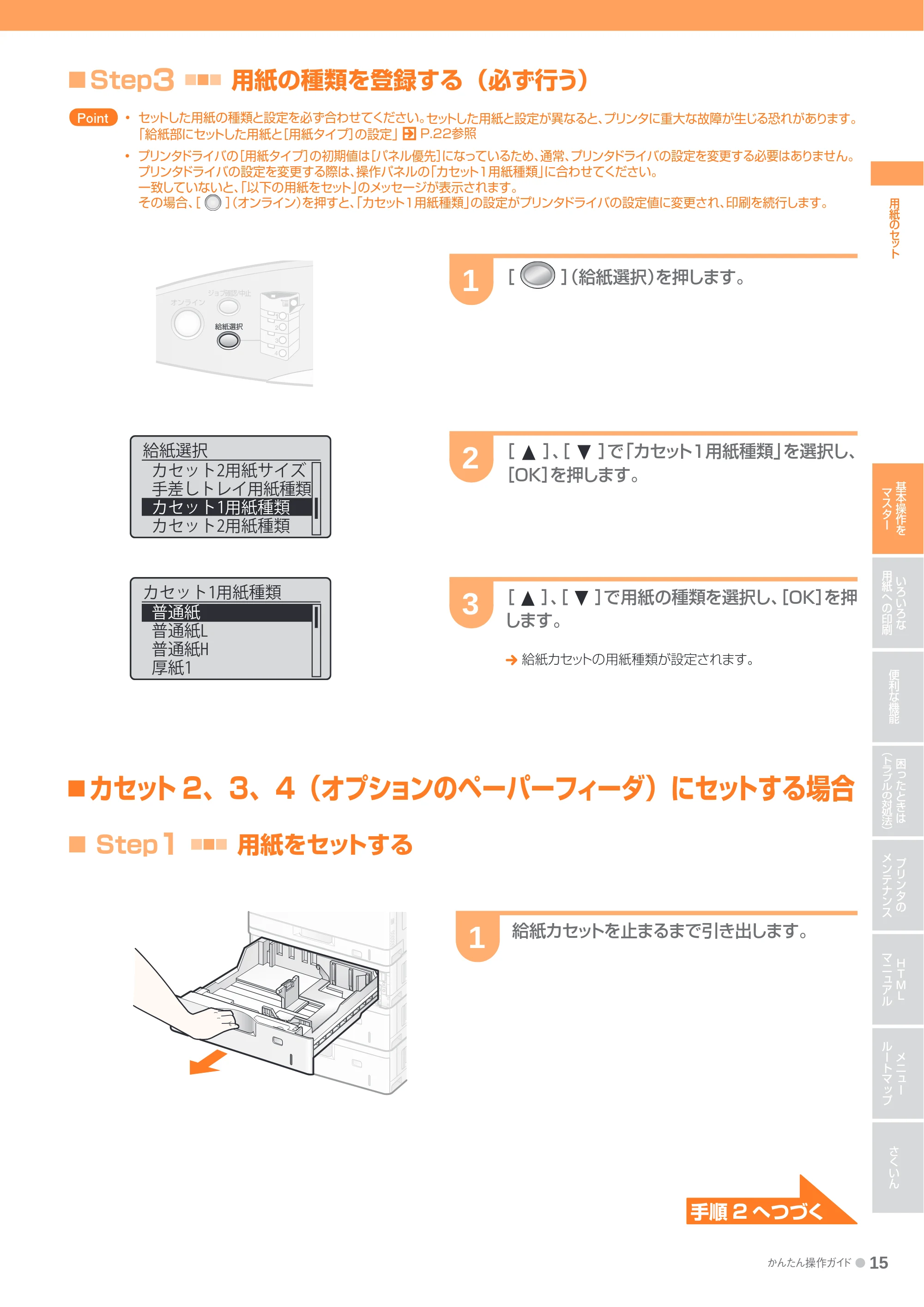 キヤノン LBP9600C/9500C かんたん操作ガイド 2009年12月18日更新 （PDF形式／19.35Mバイト） — 原本ページ — 15ページ
