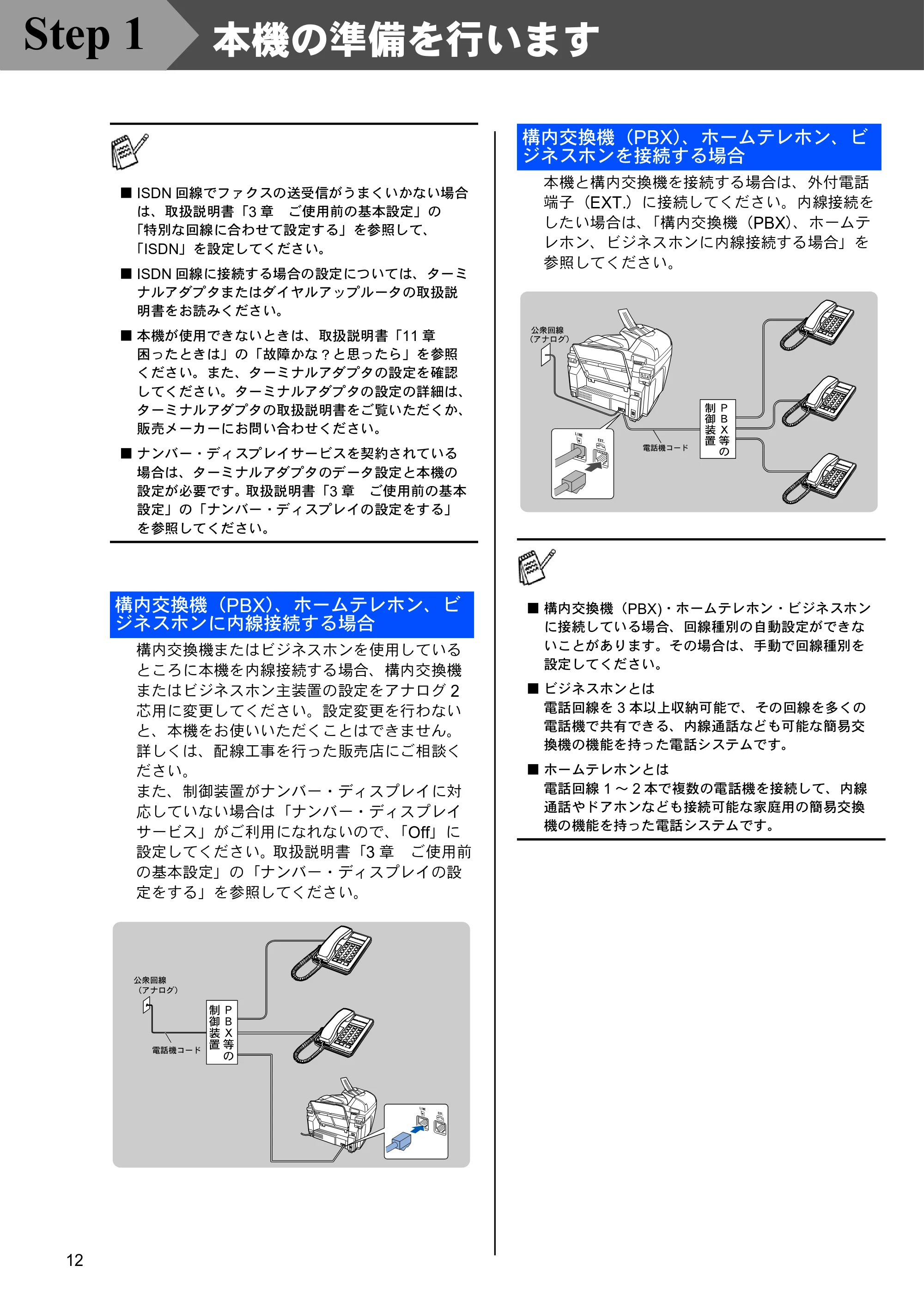 ブラザー MFC-3820JN かんたん設置ガイド — 原本ページ — 12ページ