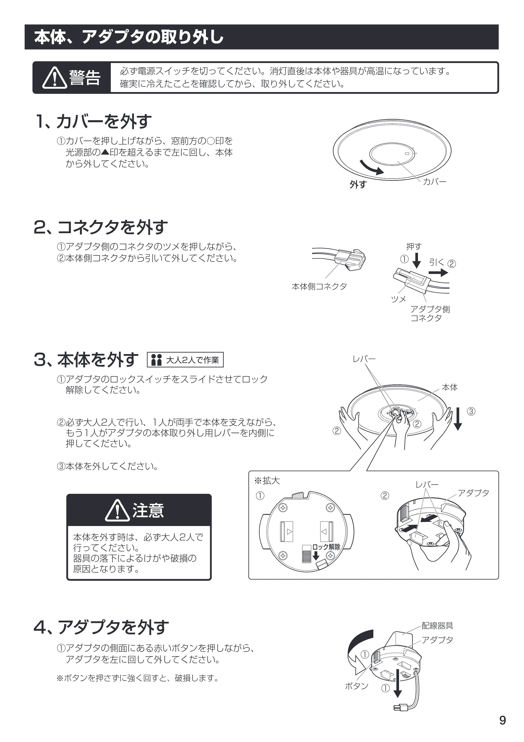 アイリスオーヤマ CL6N-U1 取扱説明書 — 原本ページ — 9ページ