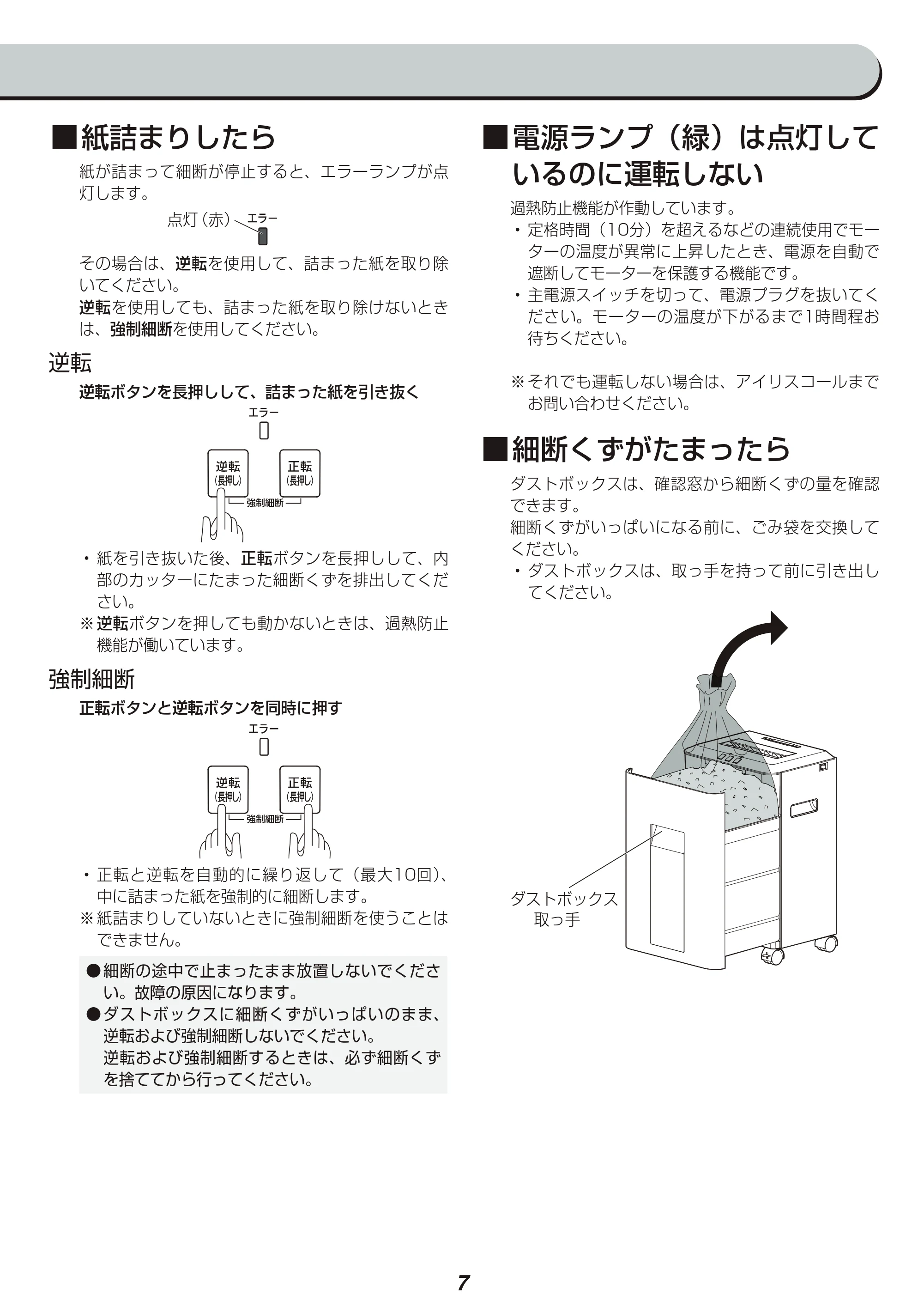 アイリスオーヤマ KT1600J 取扱説明書 — 原本ページ — 7ページ