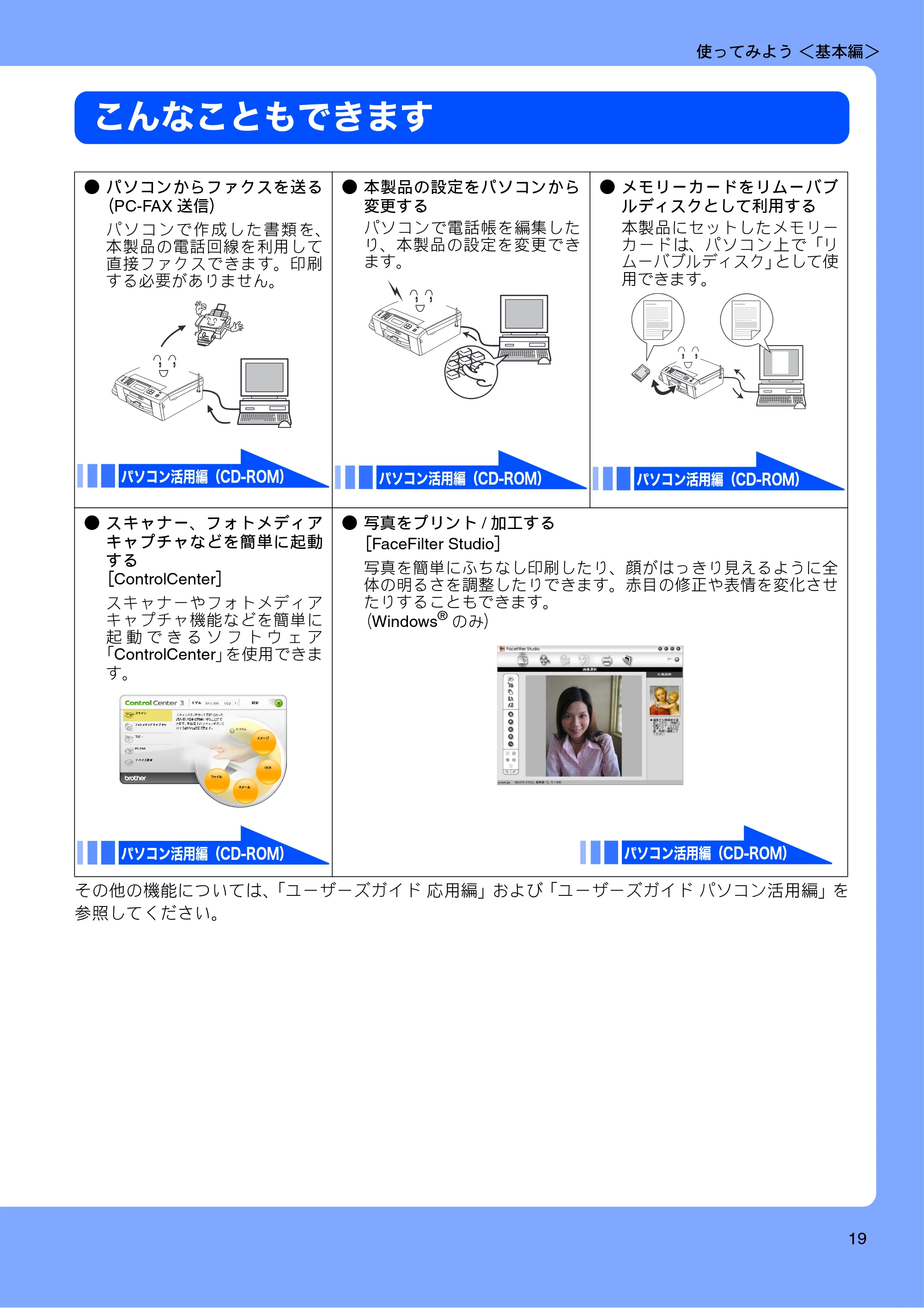 ブラザー MFC-J700D / MFC-J700DW ユーザーズガイド ~基本編~ — 原本ページ — 21ページ