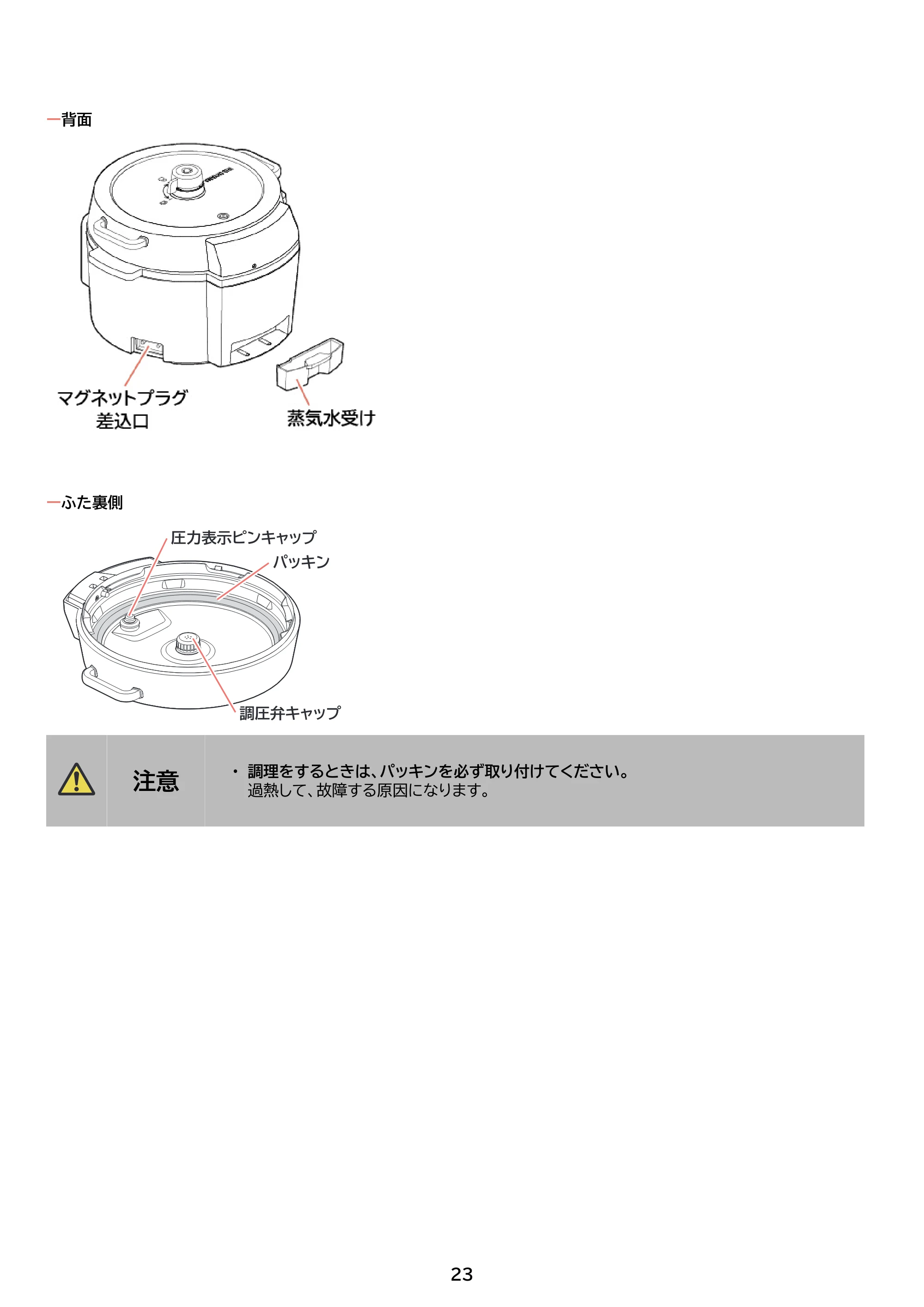 アイリスオーヤマ KPC-MB3 取扱説明書 — 原本ページ — 23ページ
