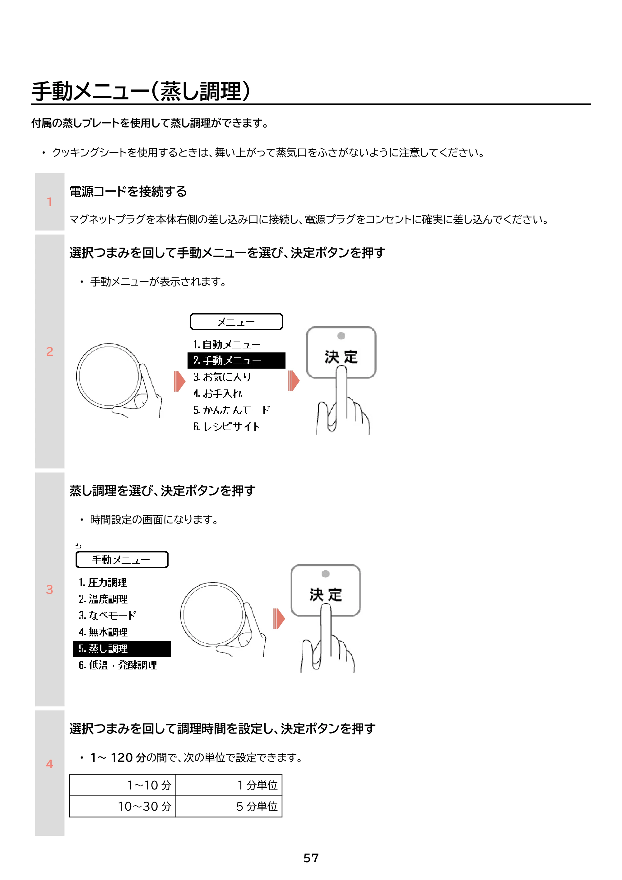 アイリスオーヤマ KPC-MB3 取扱説明書 — 原本ページ — 57ページ
