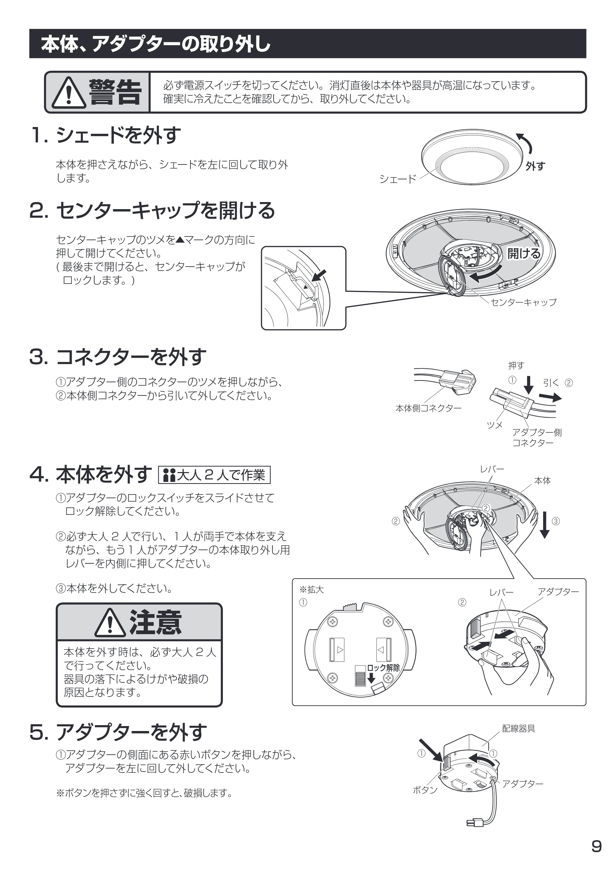 アイリスオーヤマ CL12DL-KR 取扱説明書 — 原本ページ — 9ページ