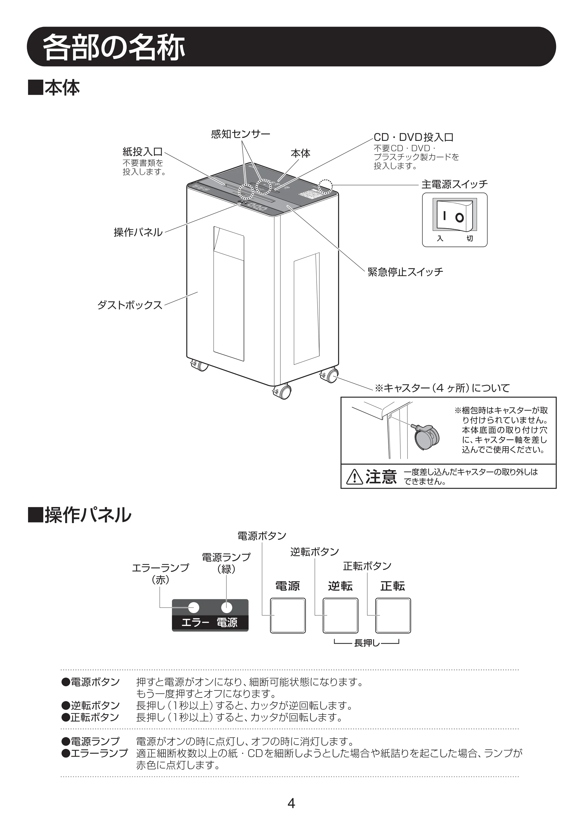 アイリスオーヤマ BU15 取扱説明書 — P04[01.07] — 原本ページ — 4ページ
