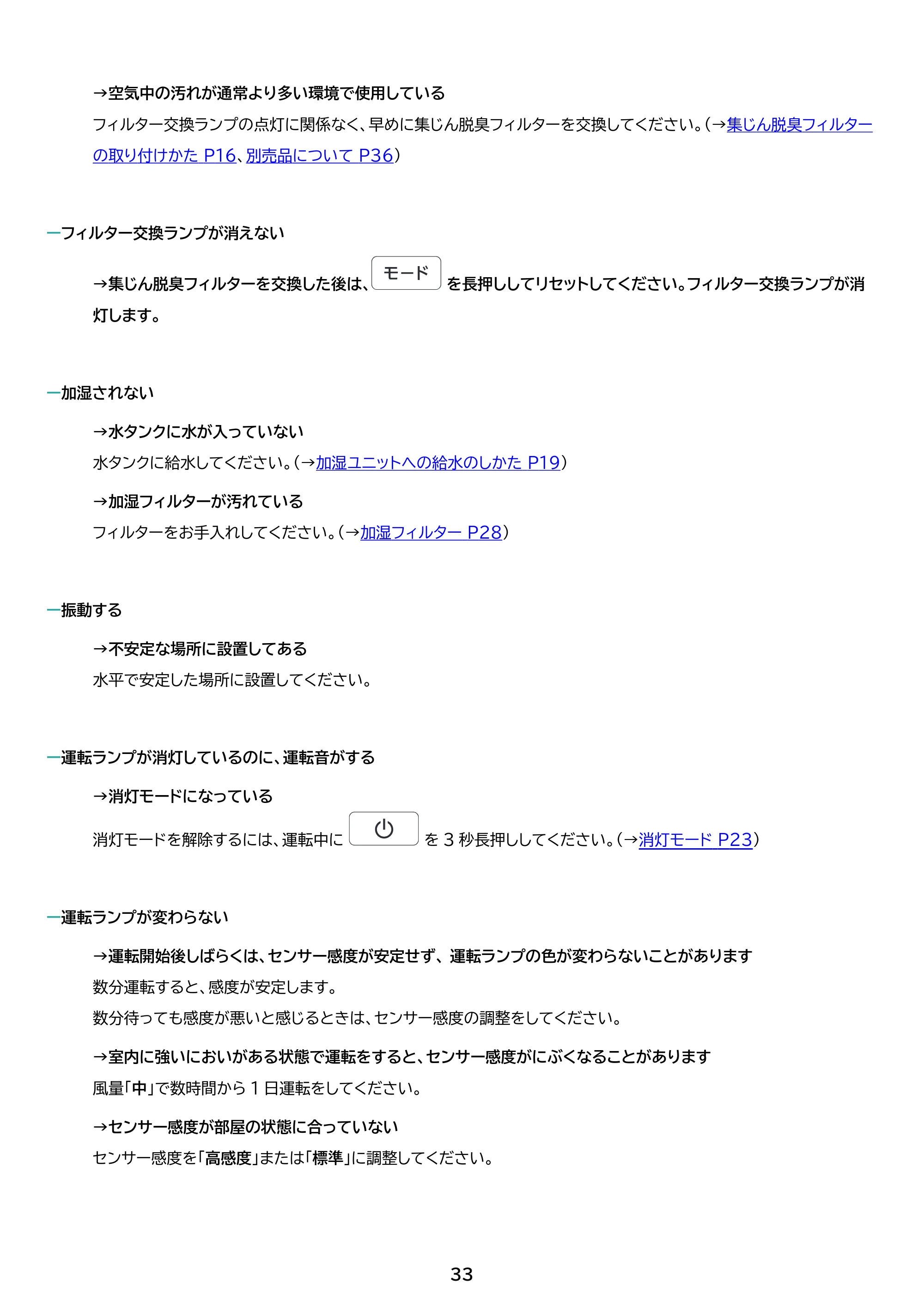 アイリスオーヤマ KAP-SH401 取扱説明書 — 原本ページ — 33ページ