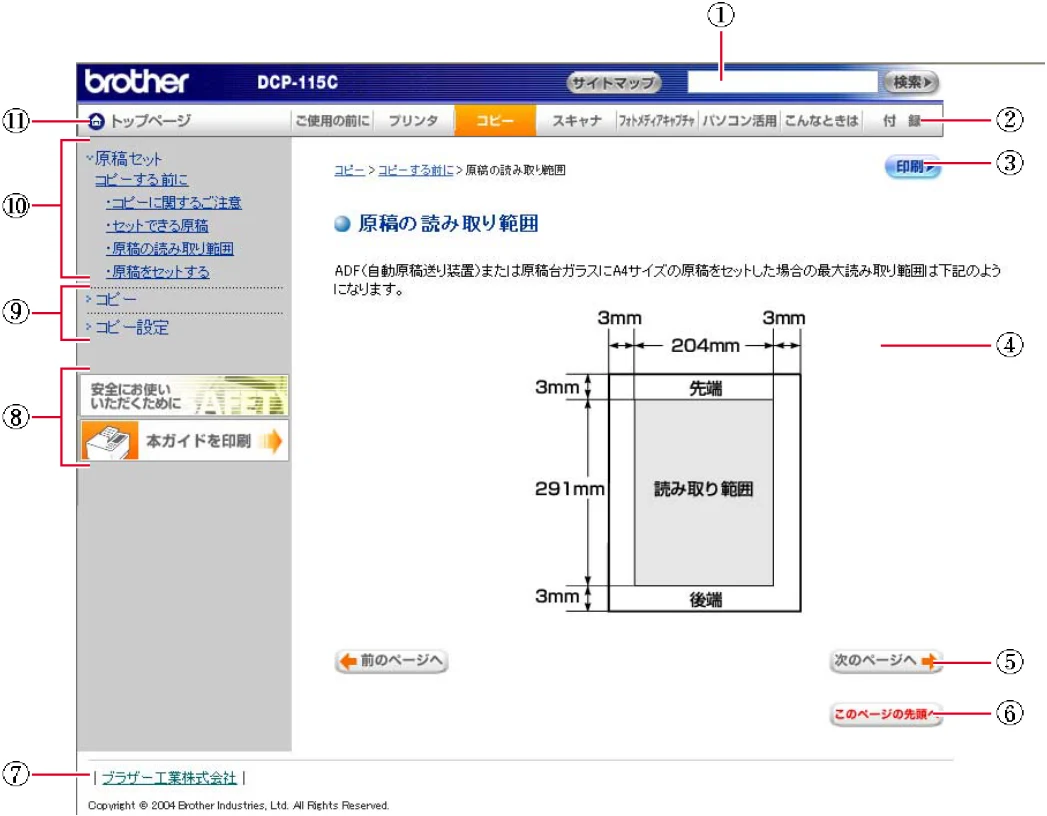 ブラザー DCP-115C 取扱説明書(本体) — 図版 4-1 — 4ページ