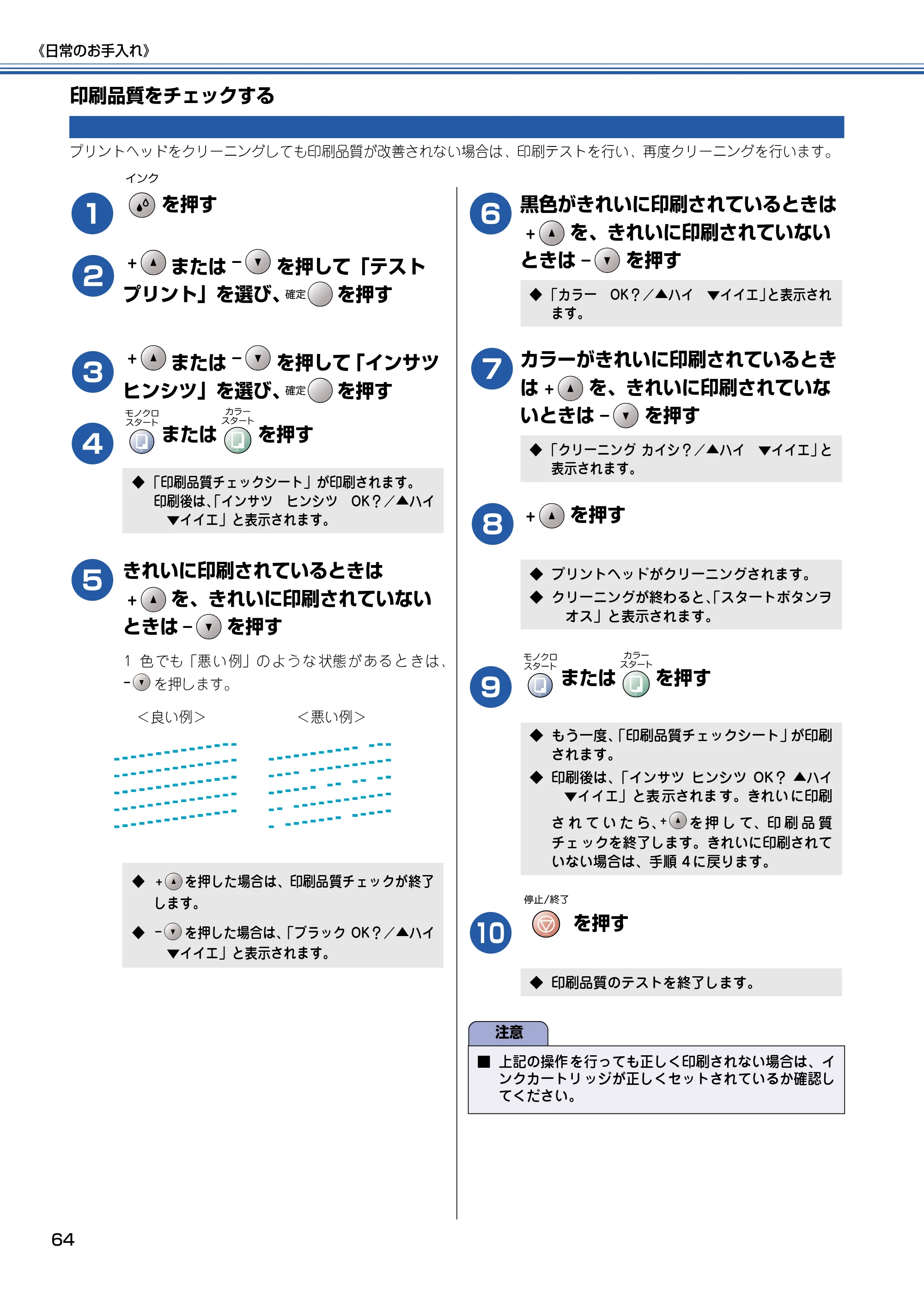 ブラザー DCP-115C 取扱説明書（本体） — 印刷品質をチェックする — 原本ページ — 65ページ