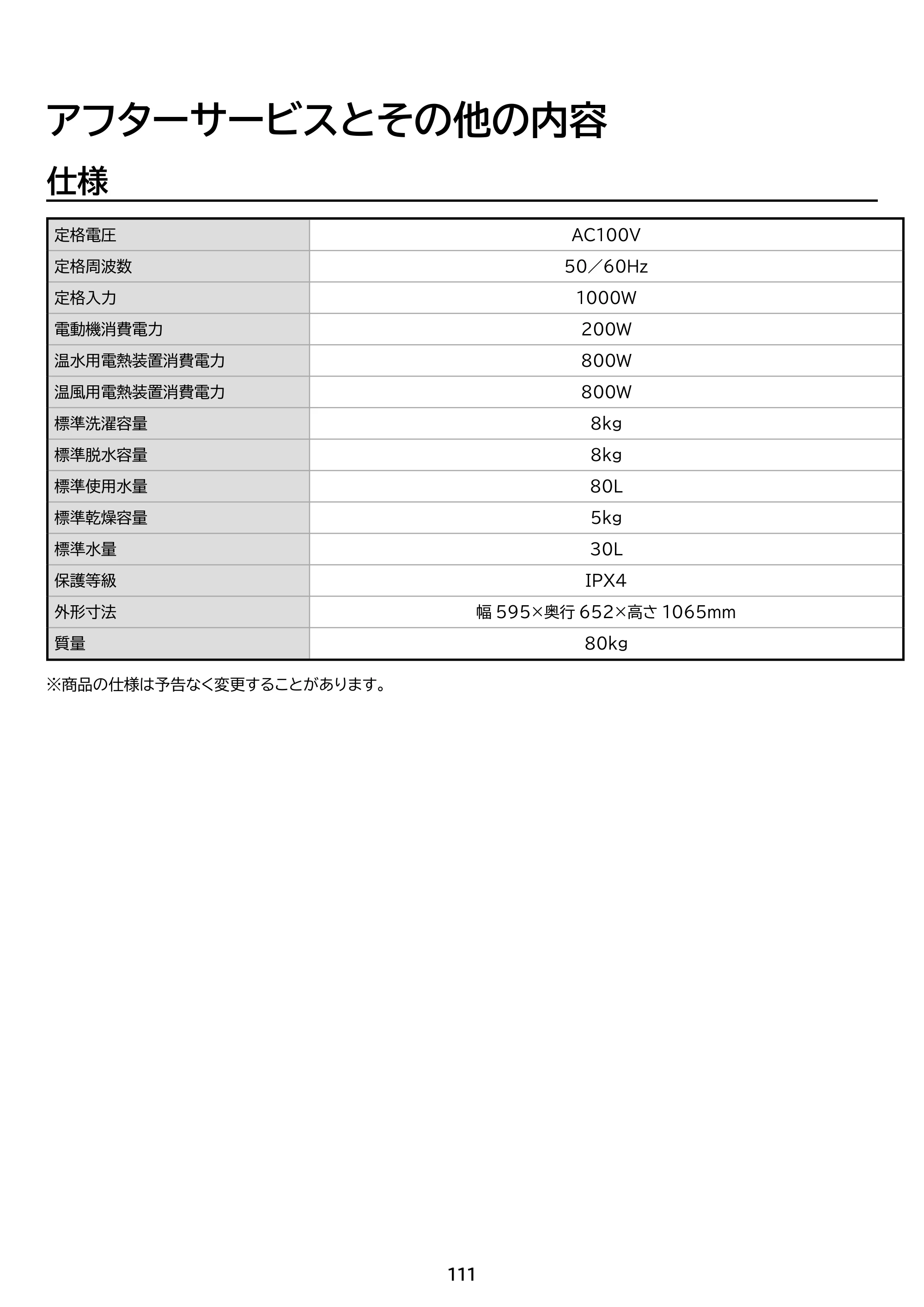 アイリスオーヤマ FLK852-B 取扱説明書 — 原本ページ — 111ページ