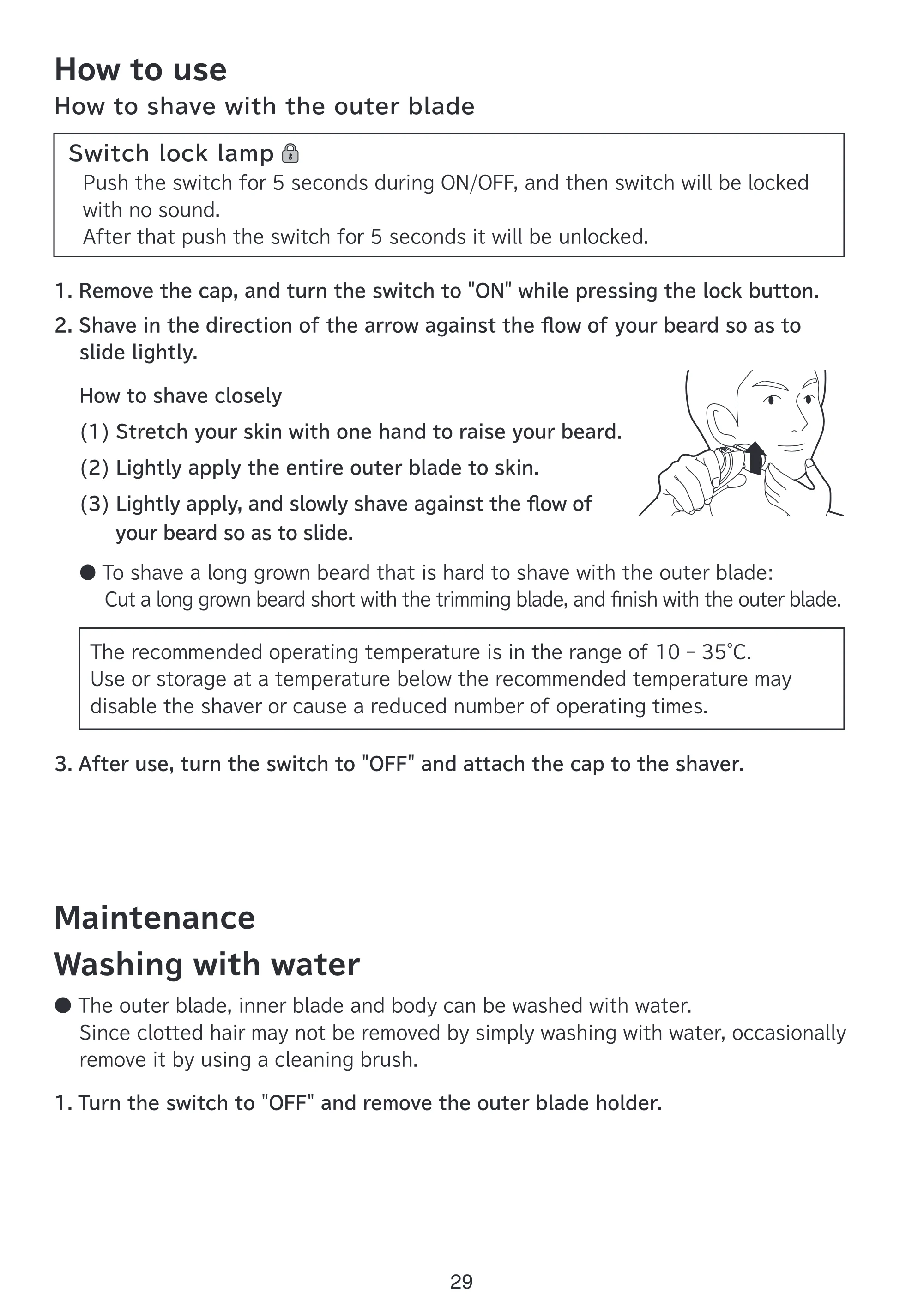 日立 RMH-F470B 取扱説明書 — How to use — 原本ページ — 29ページ