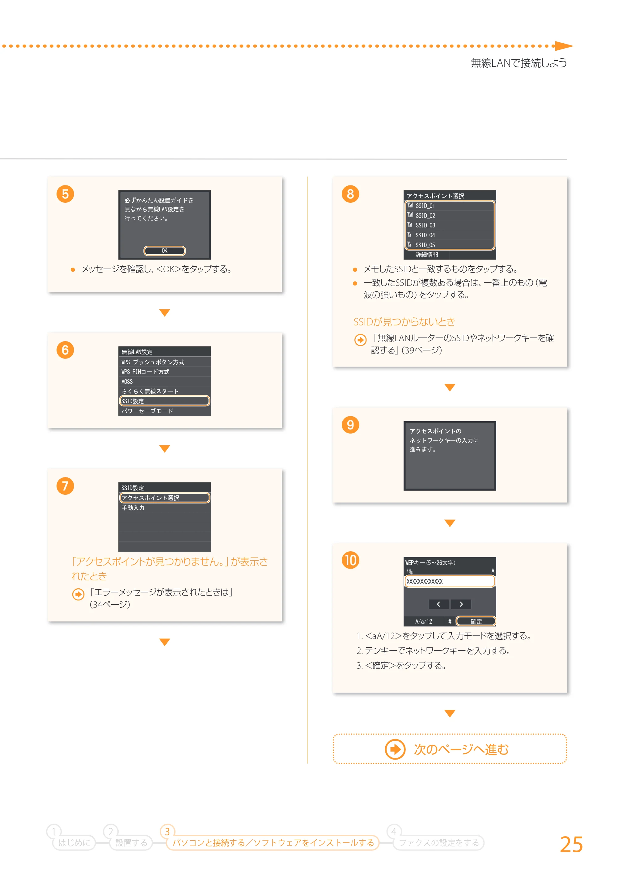 キヤノン MF726Cdw/MF722Cdw/MF628Cw かんたん設置ガイド (MF726Cdw/MF722Cdw) 2015年8月25日掲載(PDF:15.5MB) — 原本ページ — 25ページ