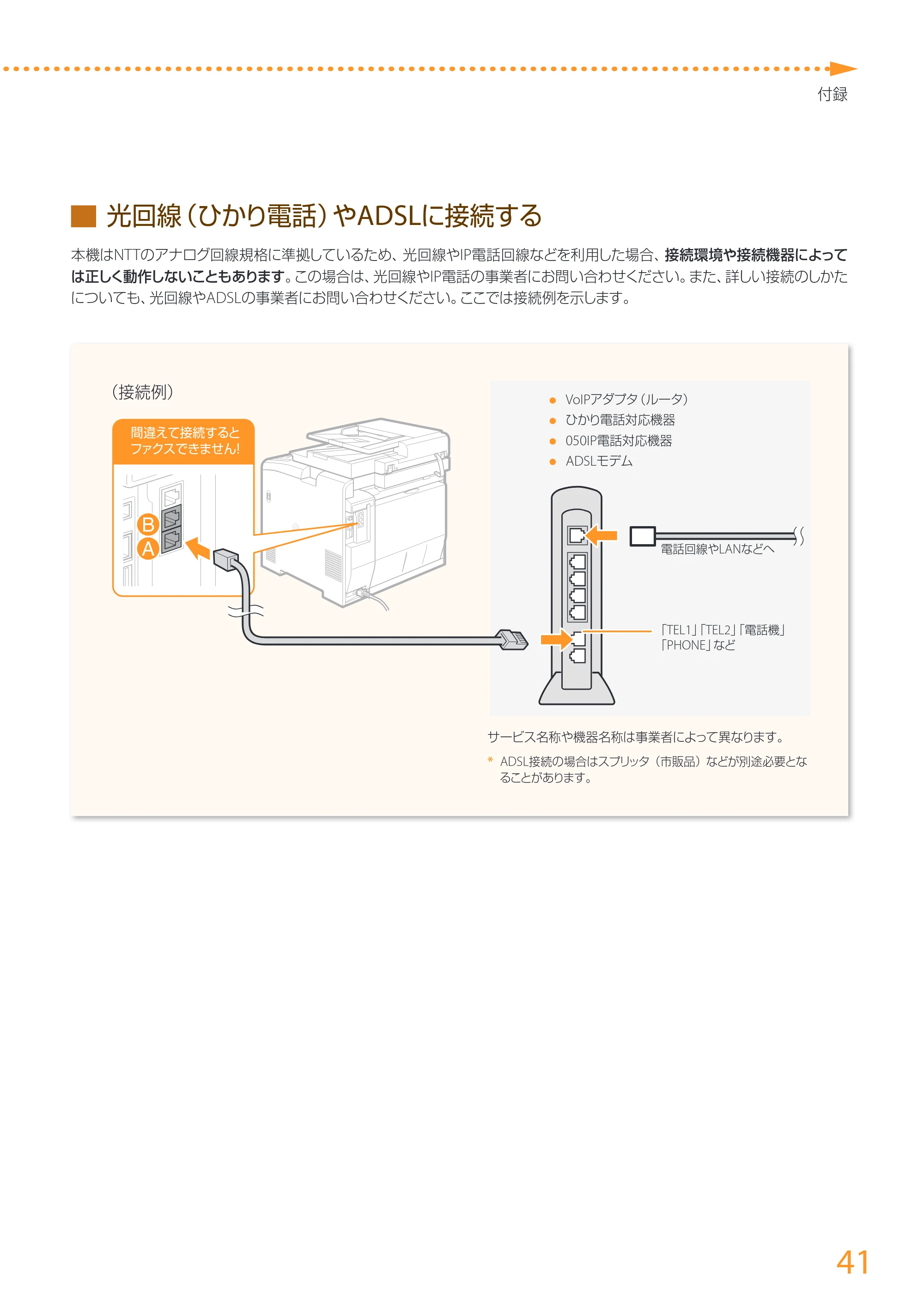 キヤノン MF726Cdw/MF722Cdw/MF628Cw かんたん設置ガイド (MF726Cdw/MF722Cdw) 2015年8月25日掲載(PDF:15.5MB) — 原本ページ — 41ページ