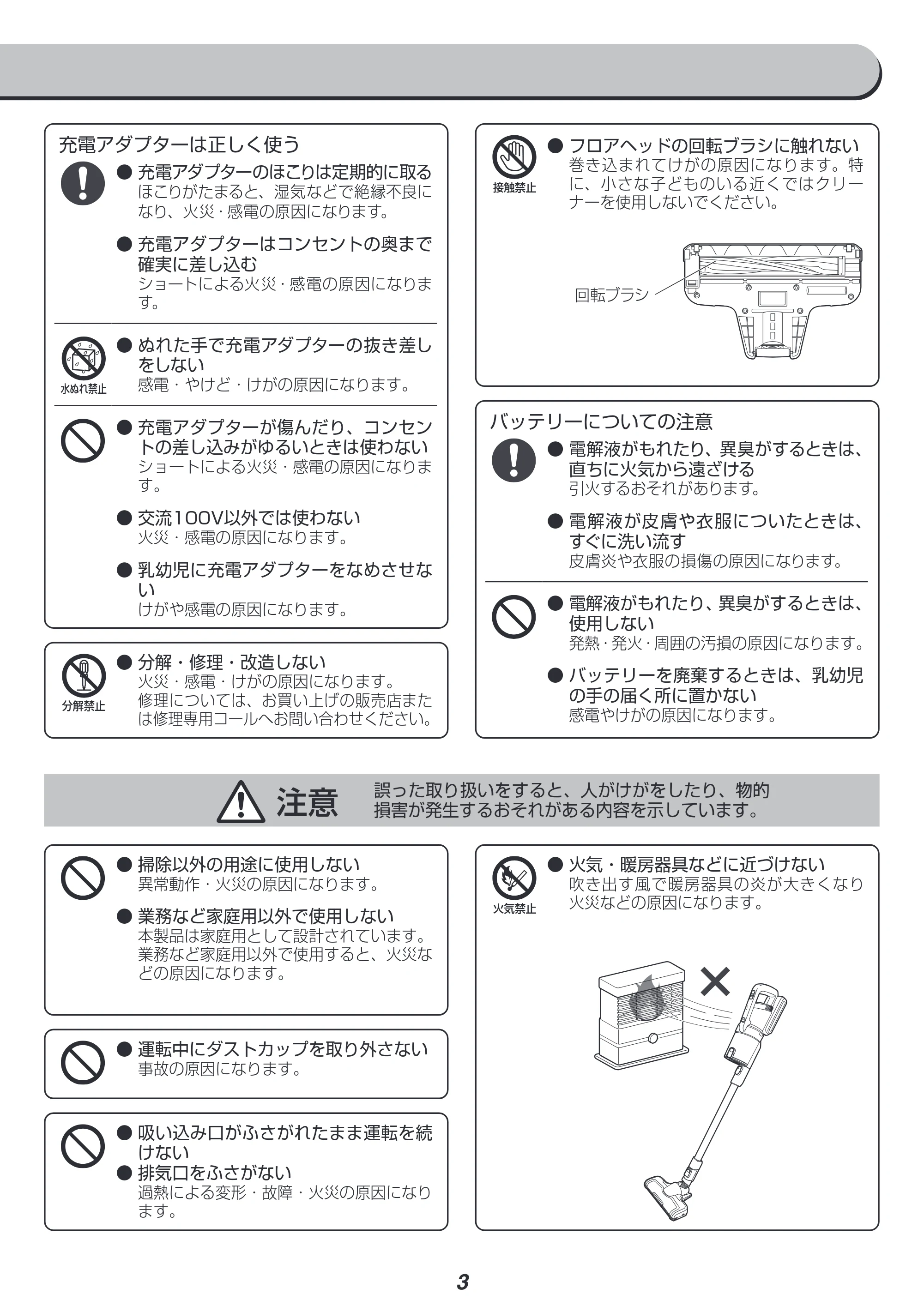 アイリスオーヤマ IC-SLDCP10 取扱説明書 — 原本ページ — 3ページ