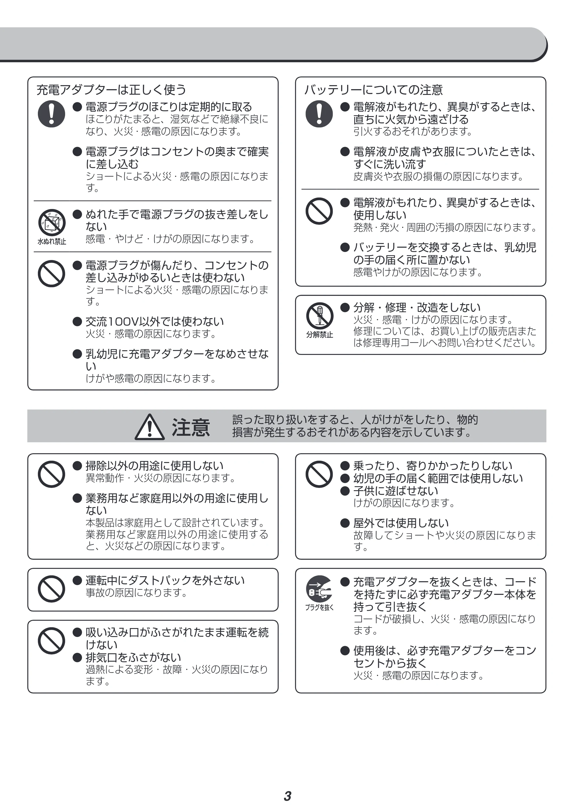 アイリスオーヤマ WLIC-SLDC7 取扱説明書 — 原本ページ — 3ページ