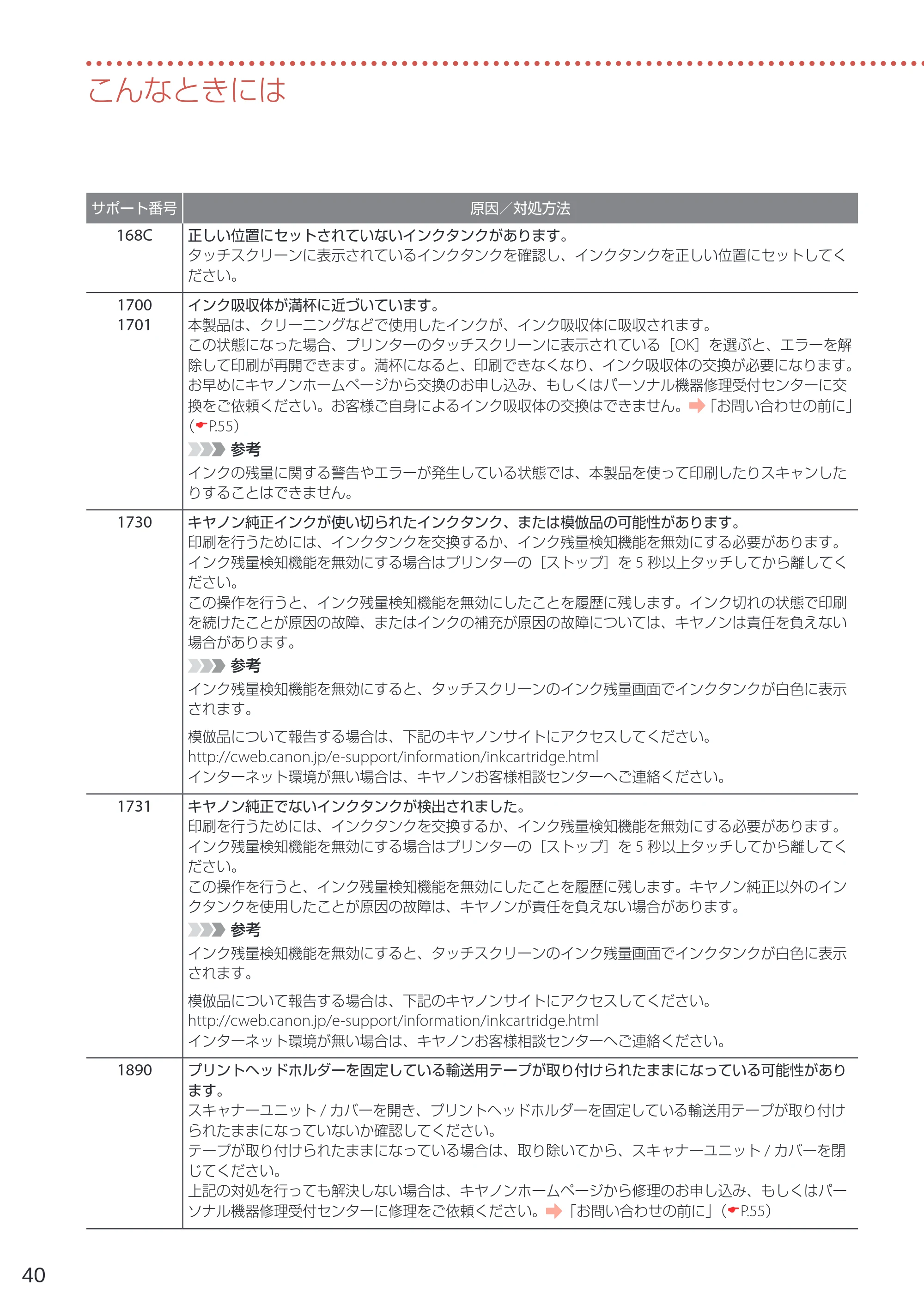 キヤノン PIXUS TS8230 設置・基本操作マニュアル（PDF：7.82MB） — 原本ページ — 42ページ
