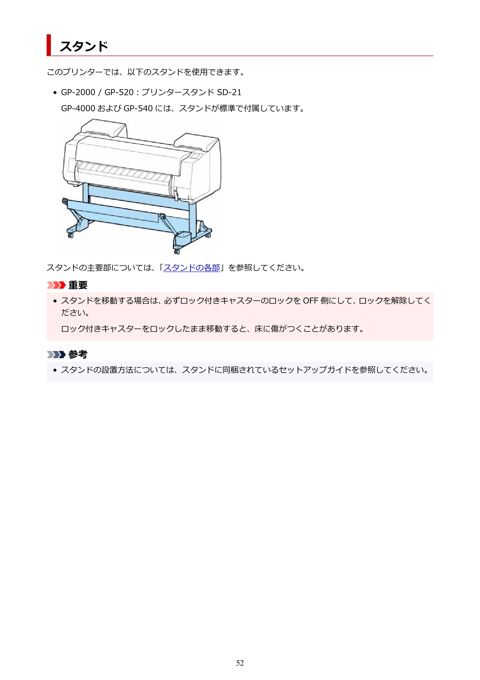 キヤノン GP-2000/GP-4000 GP-4000／GP-2000 （PDF） 電子マニュアル（Mac）2025年5月29日更新（PDF：9.99MB） — スタンド — 原本ページ — 52ページ