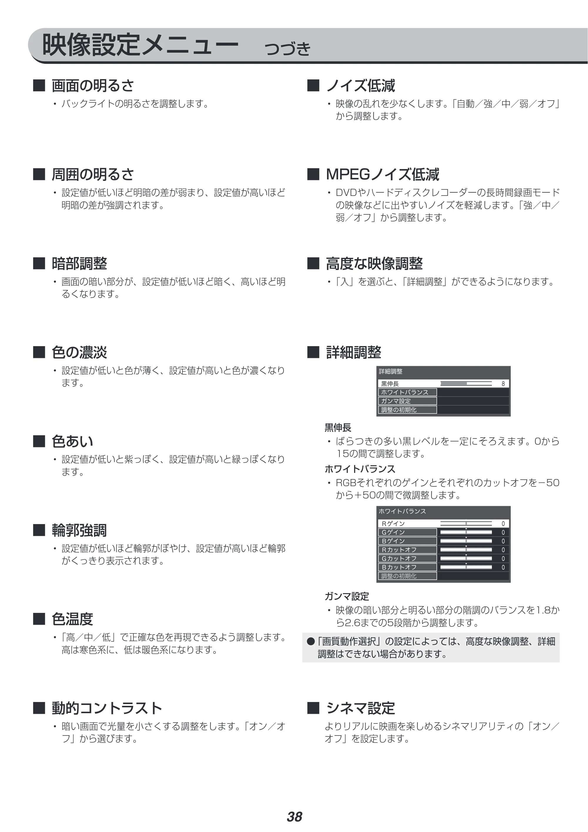 アイリスオーヤマ LT-55A620 取扱説明書 — 原本ページ — 38ページ