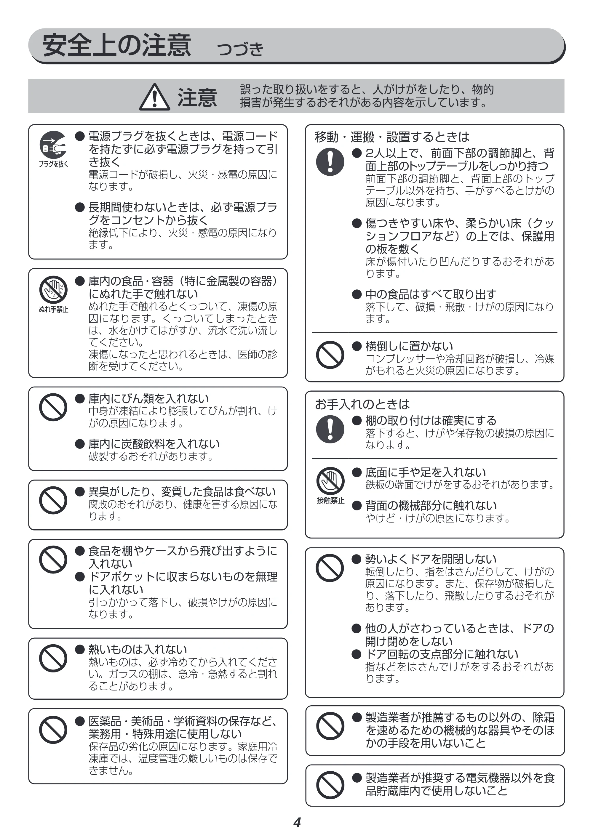 アイリスオーヤマ IUSN-12A 取扱説明書 — 原本ページ — 4ページ