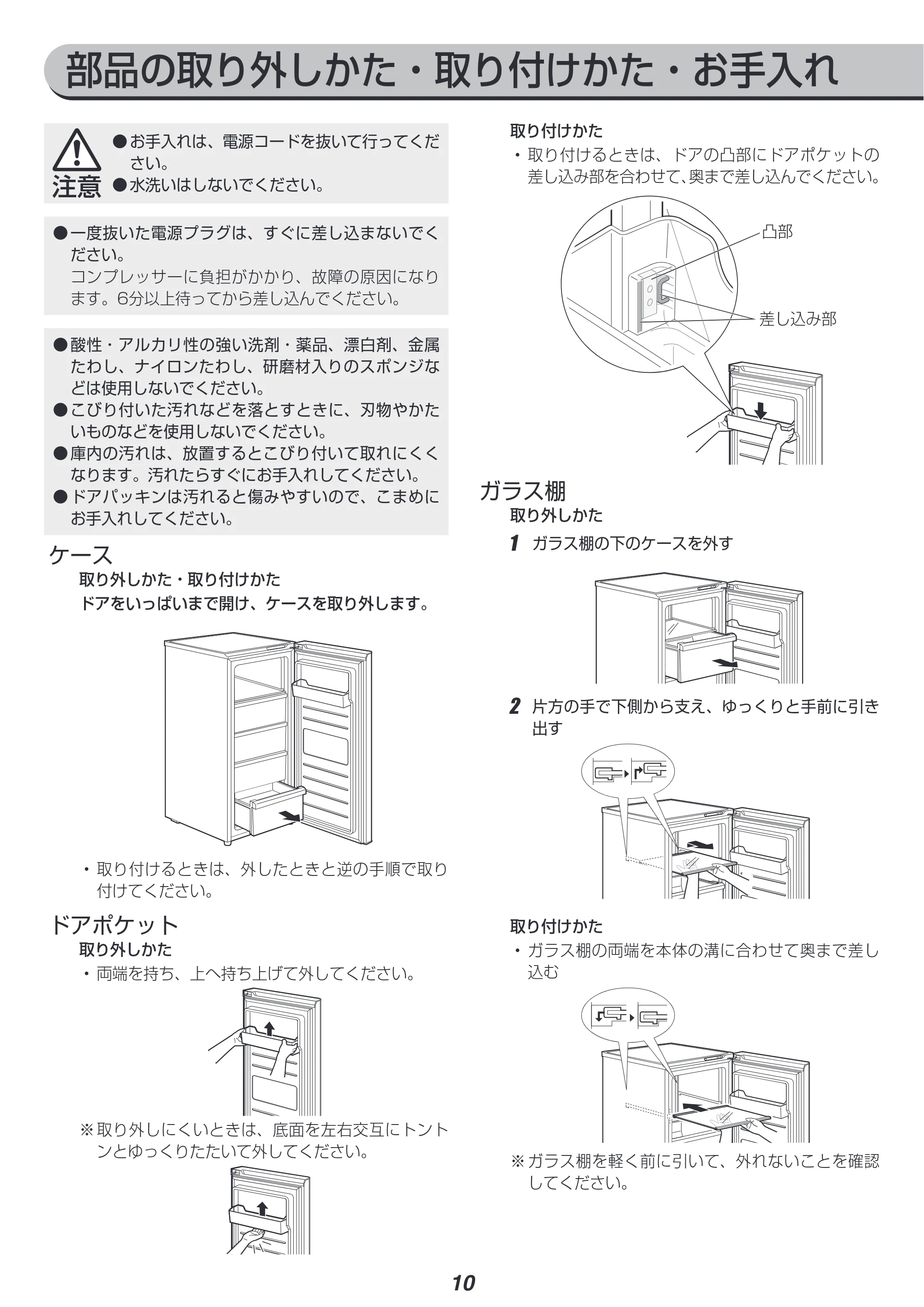 アイリスオーヤマ IUSN-12A 取扱説明書 — 原本ページ — 10ページ