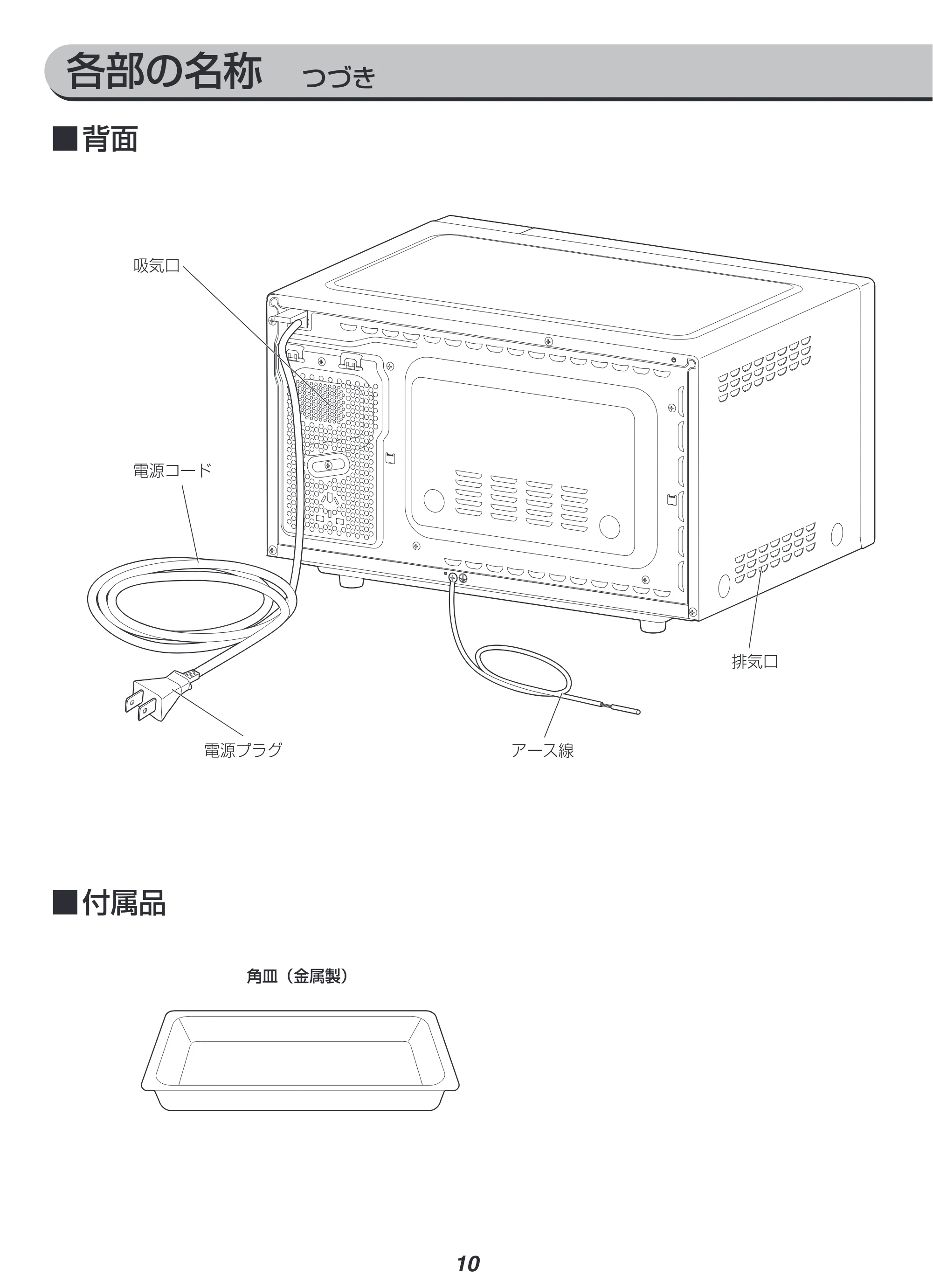 アイリスオーヤマ MO-FS3 取扱説明書 — 原本ページ — 10ページ