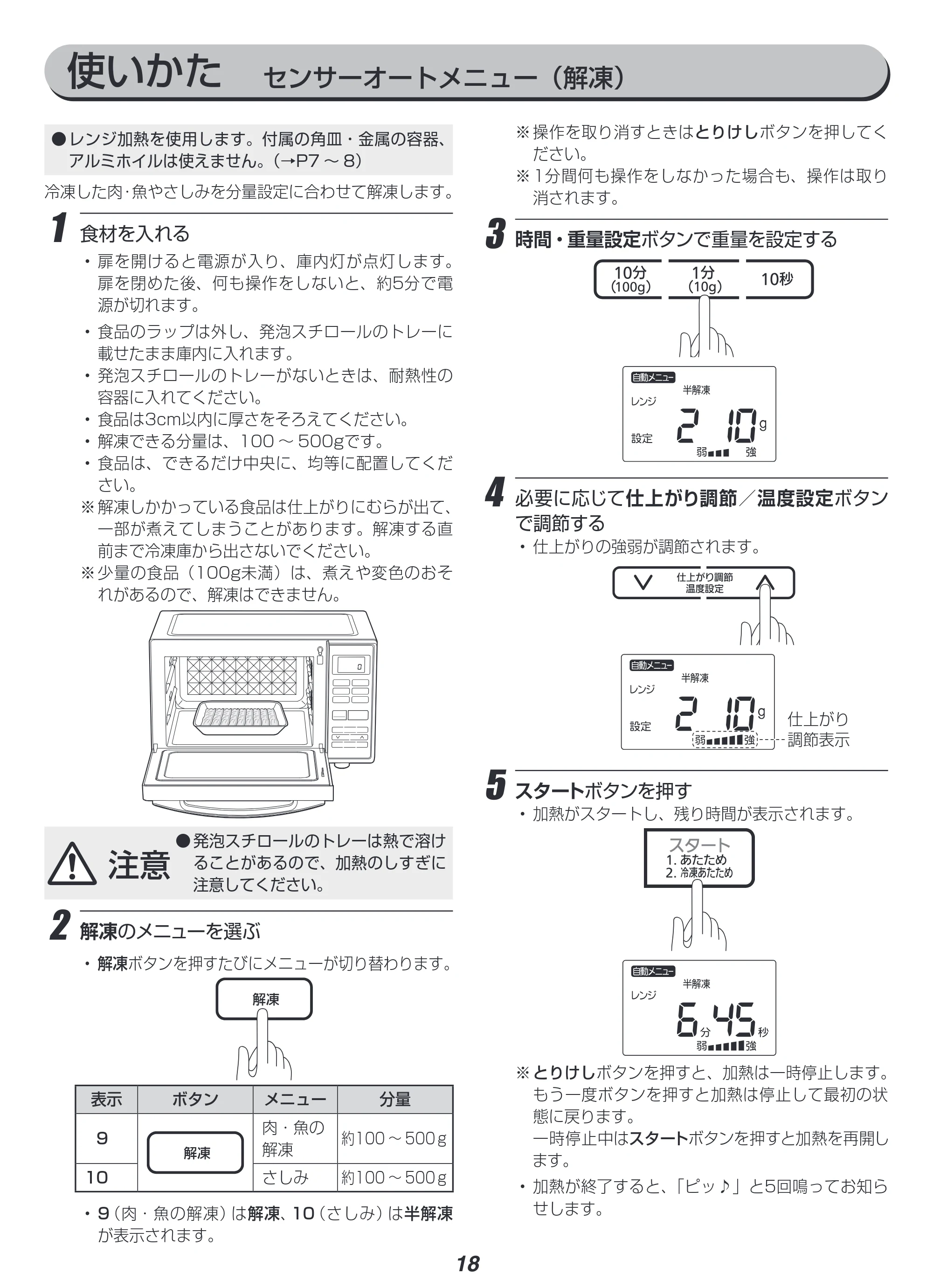 アイリスオーヤマ MO-FS3 取扱説明書 — 原本ページ — 18ページ