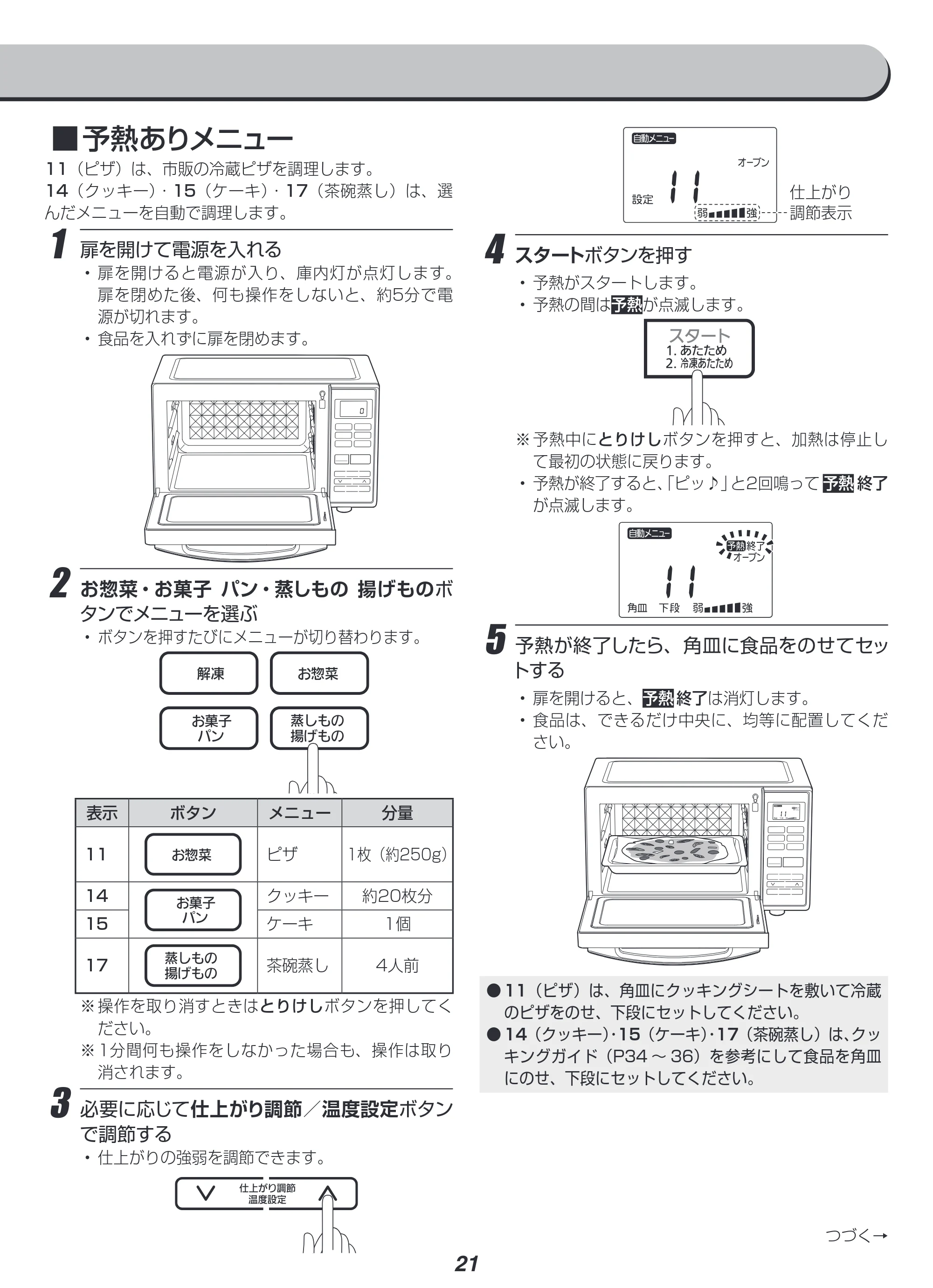 アイリスオーヤマ MO-FS3 取扱説明書 — 原本ページ — 21ページ