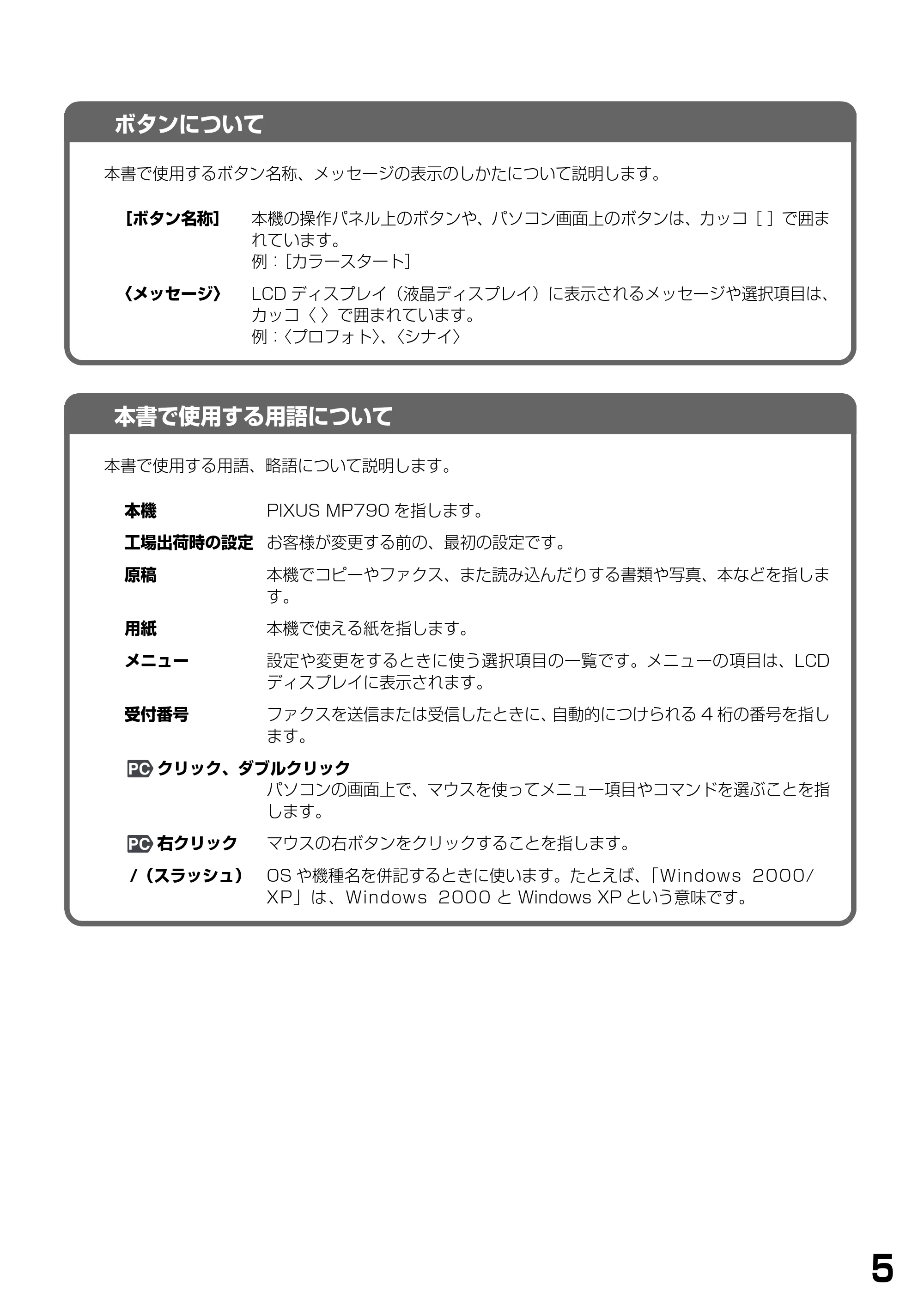 キヤノン PIXUS MP790 基本操作ガイド （PDF形式／6.67Mバイト） — 原本ページ — 7ページ