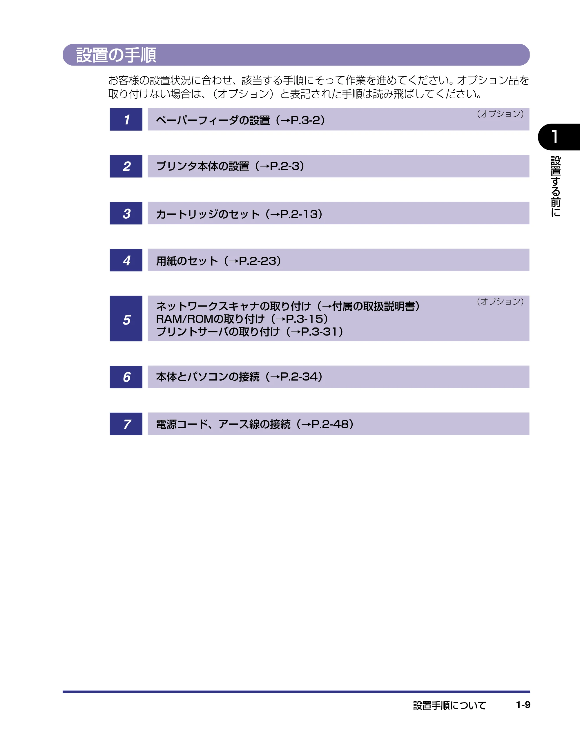 キヤノン LBP5500 設置ガイド 2006年5月25日更新 （PDF形式／4.08Mバイト） — 設置の手順 — 原本ページ — 23ページ