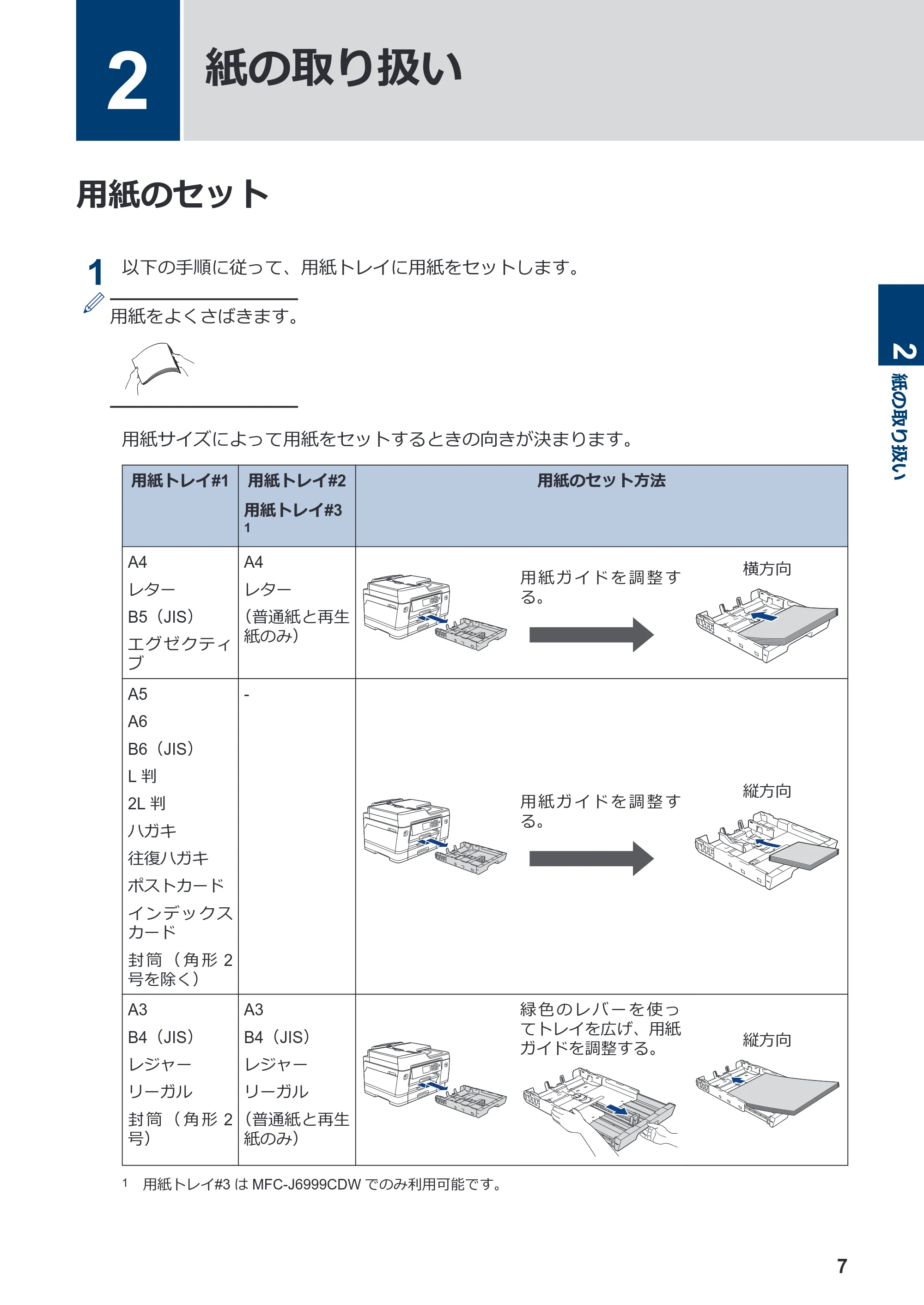 ブラザー MFC-J6997CDW / MFC-J6999CDW かんたん操作ガイド — 2 紙の取り扱い — 原本ページ — 8ページ